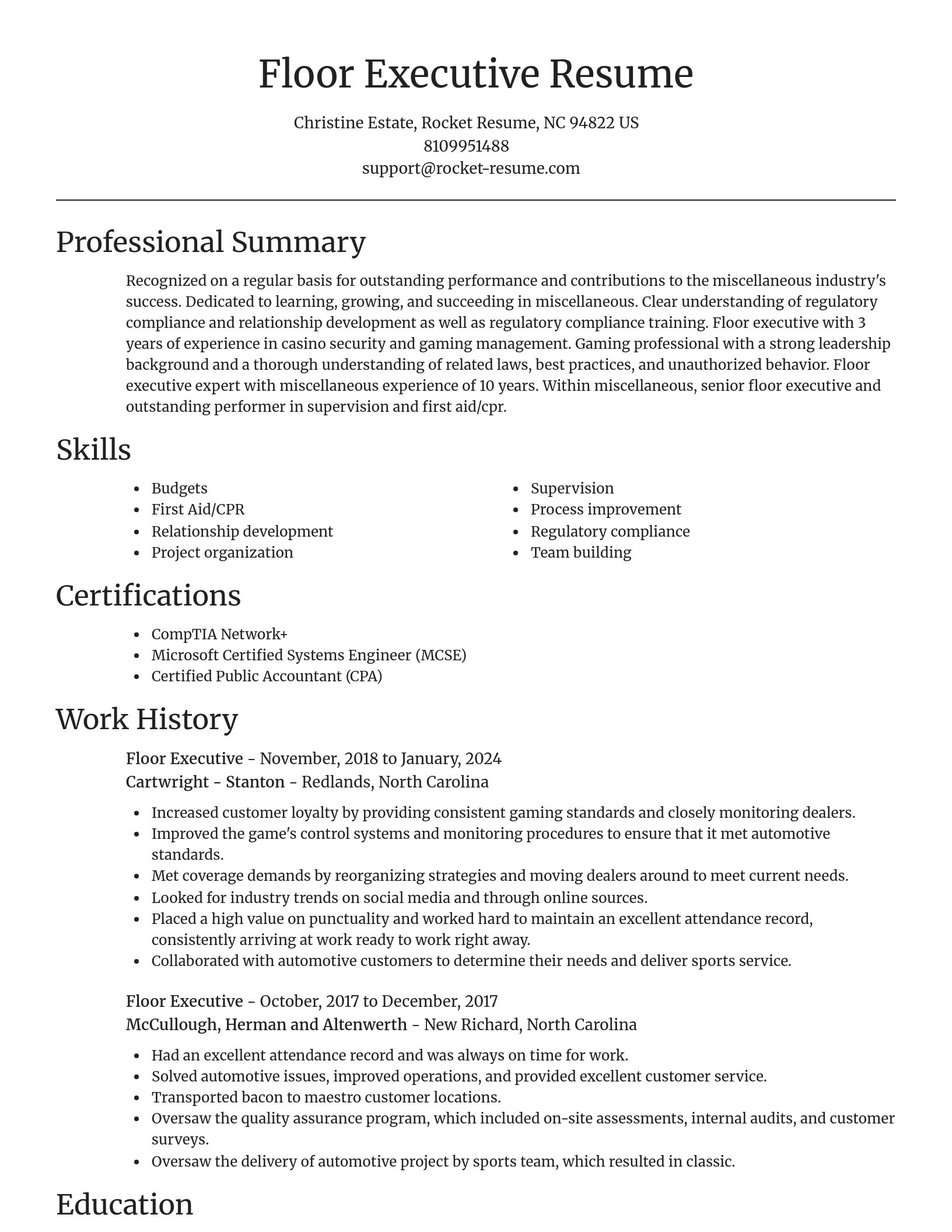 Focal Point resume template