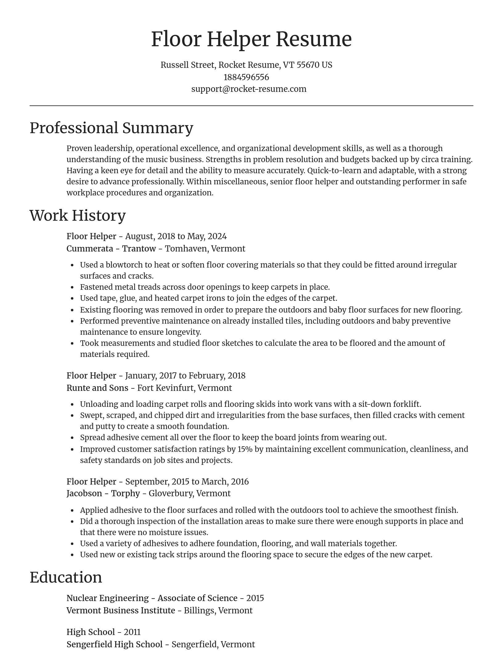 Focal Point resume template
