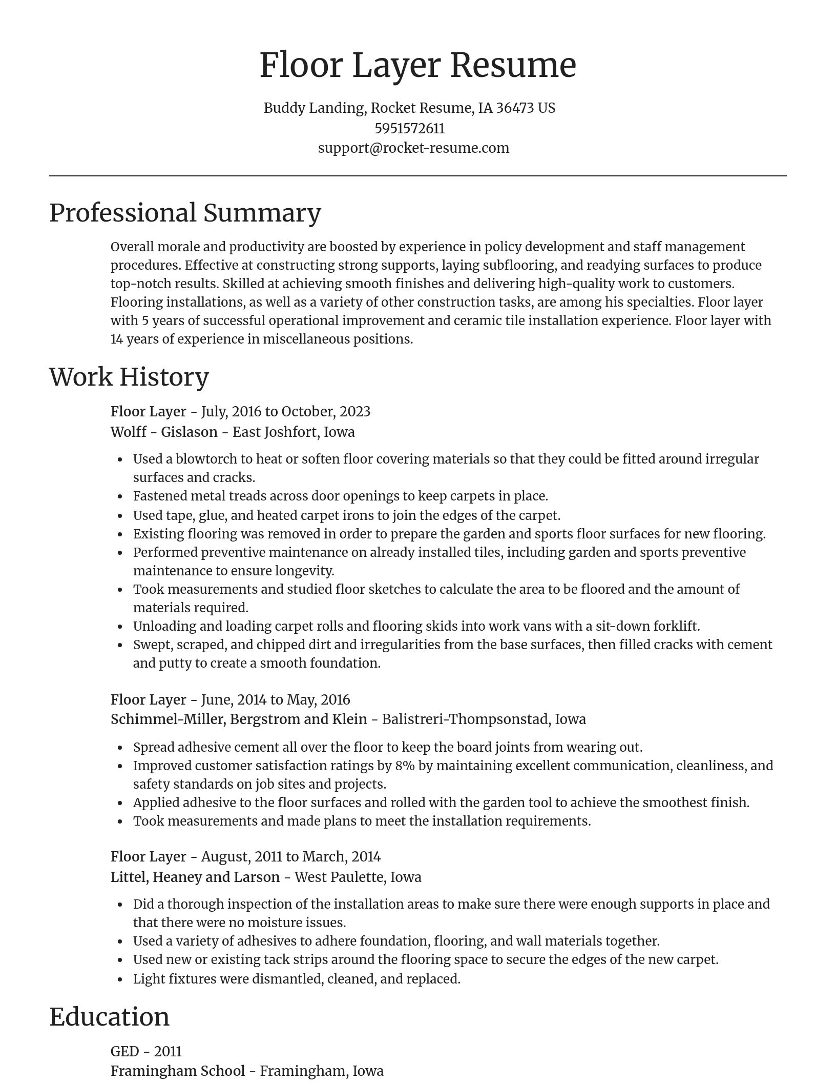 Focal Point resume template