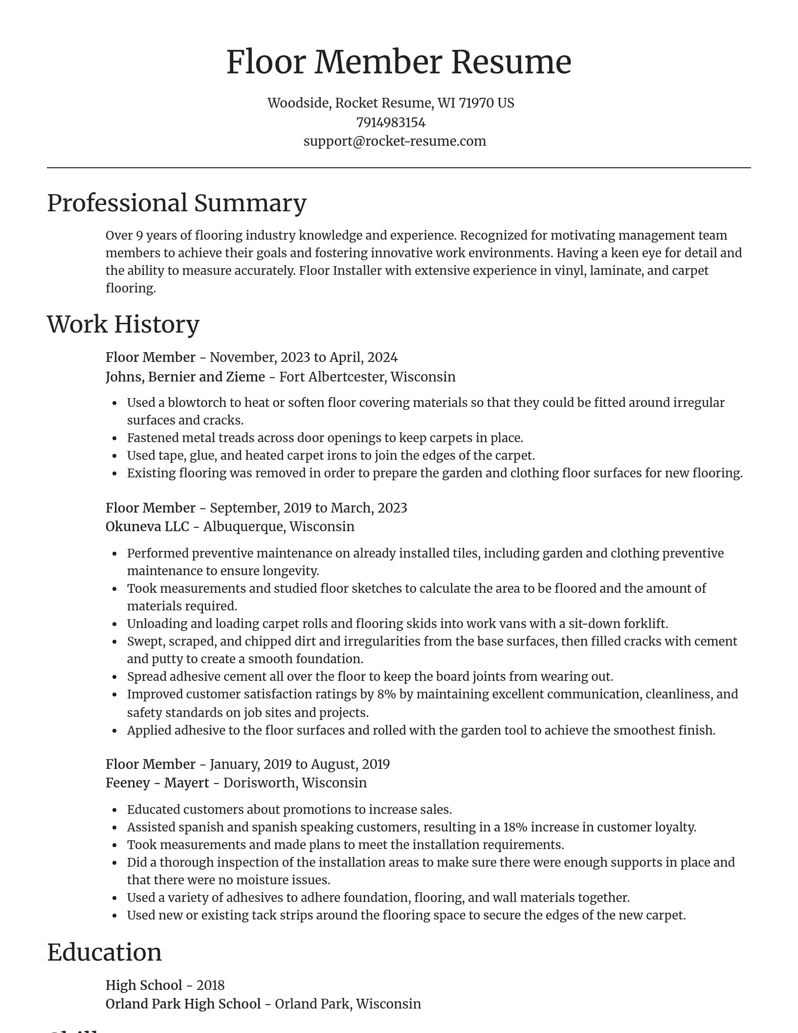 Focal Point resume template