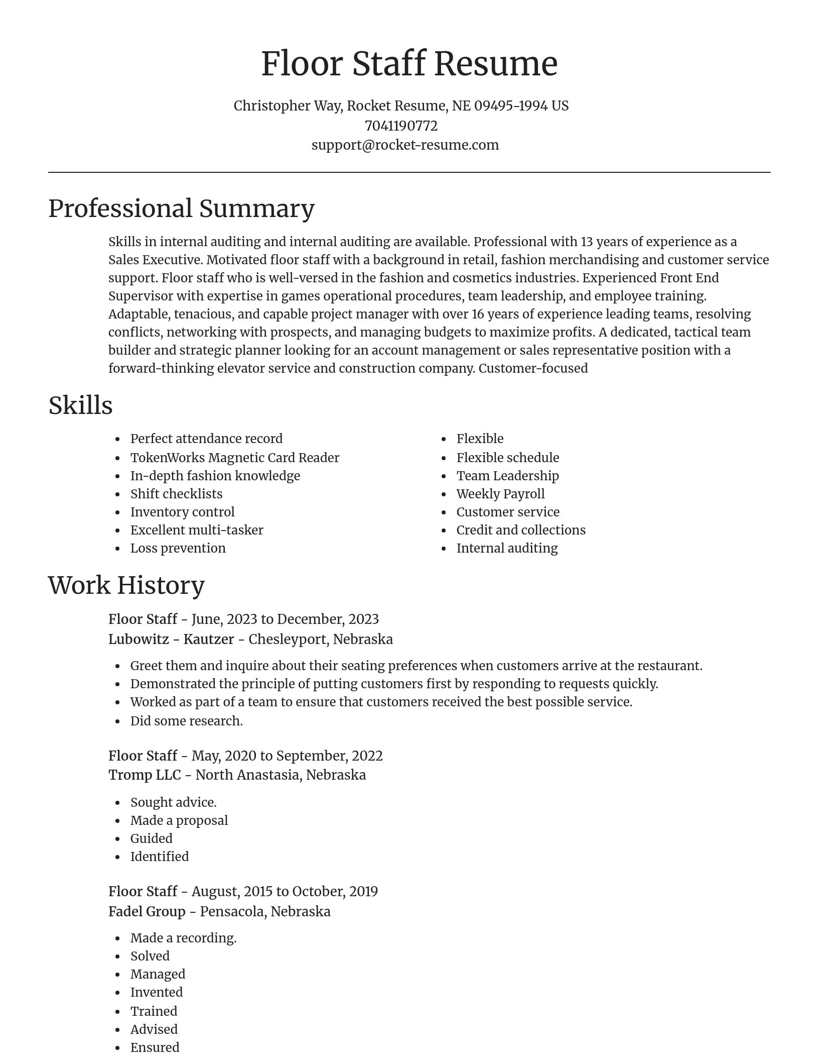 Focal Point resume template