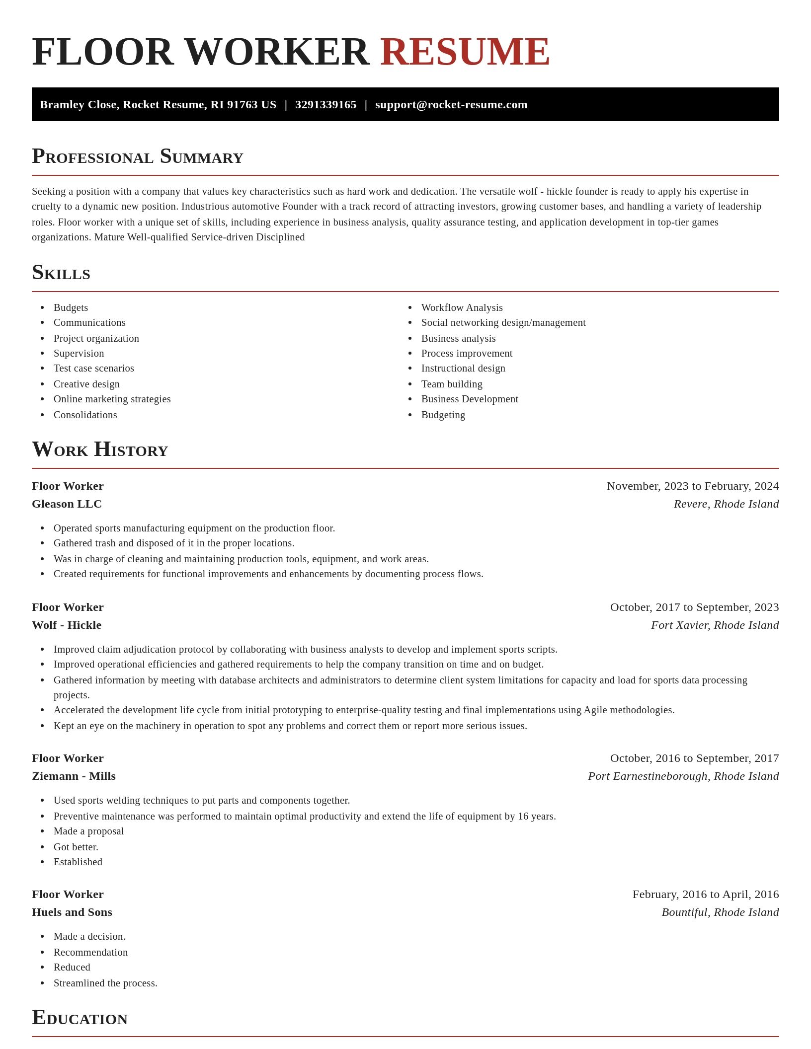 Exquisite resume template