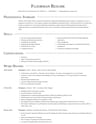 Floorman resume template