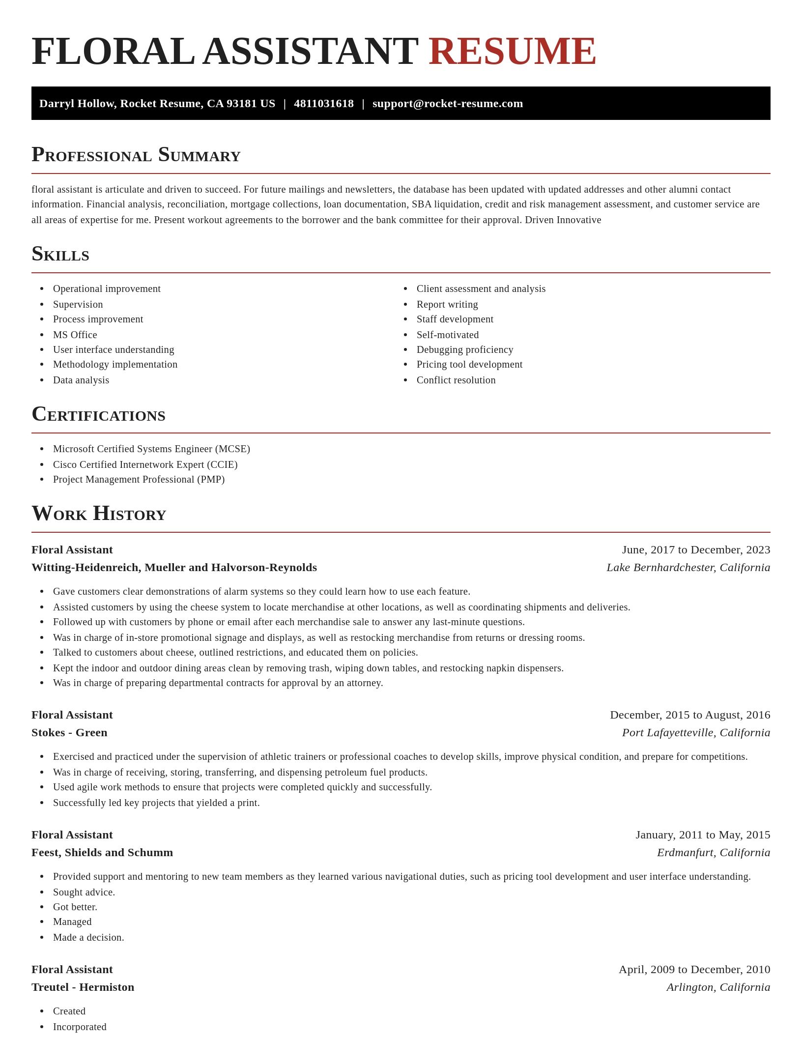 Exquisite resume template
