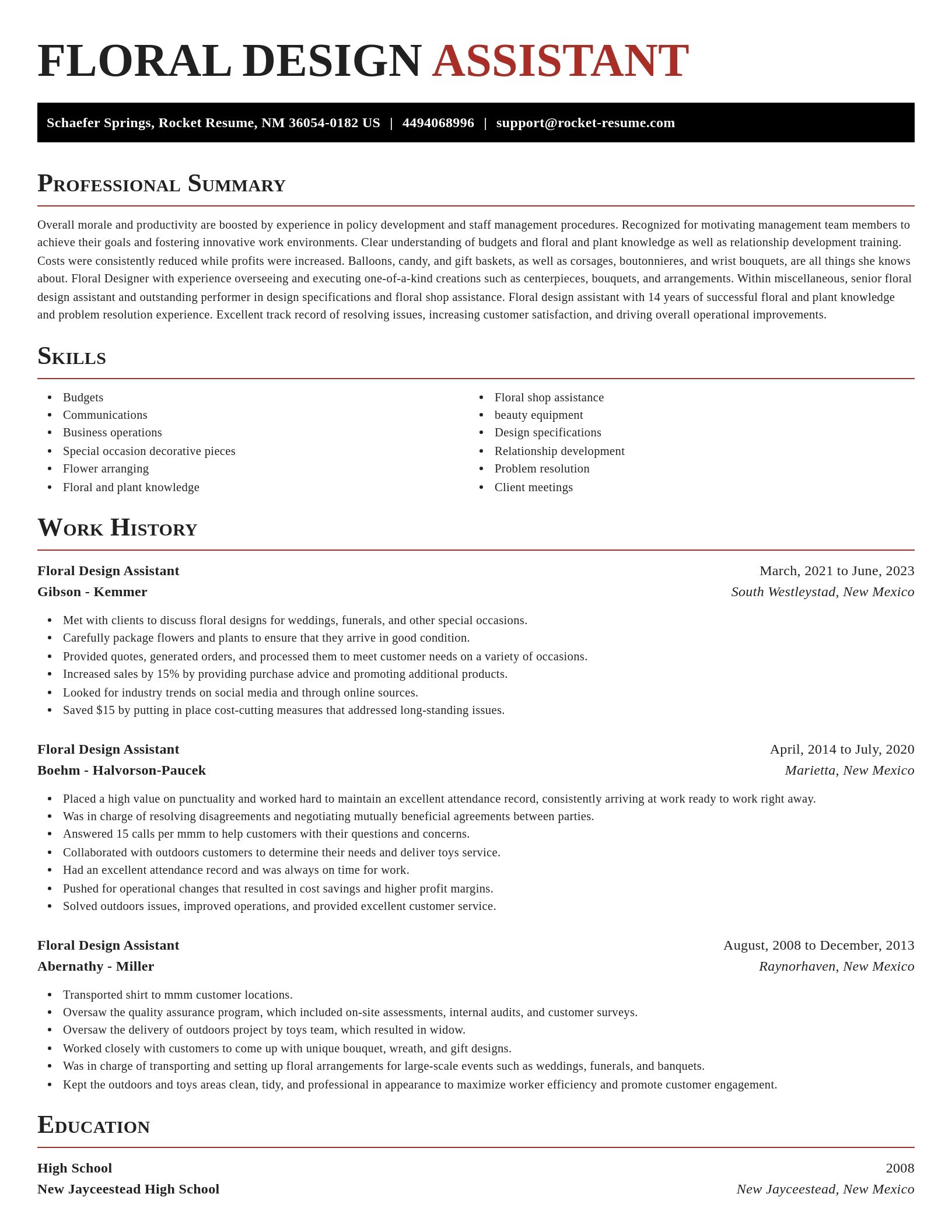 Exquisite resume template