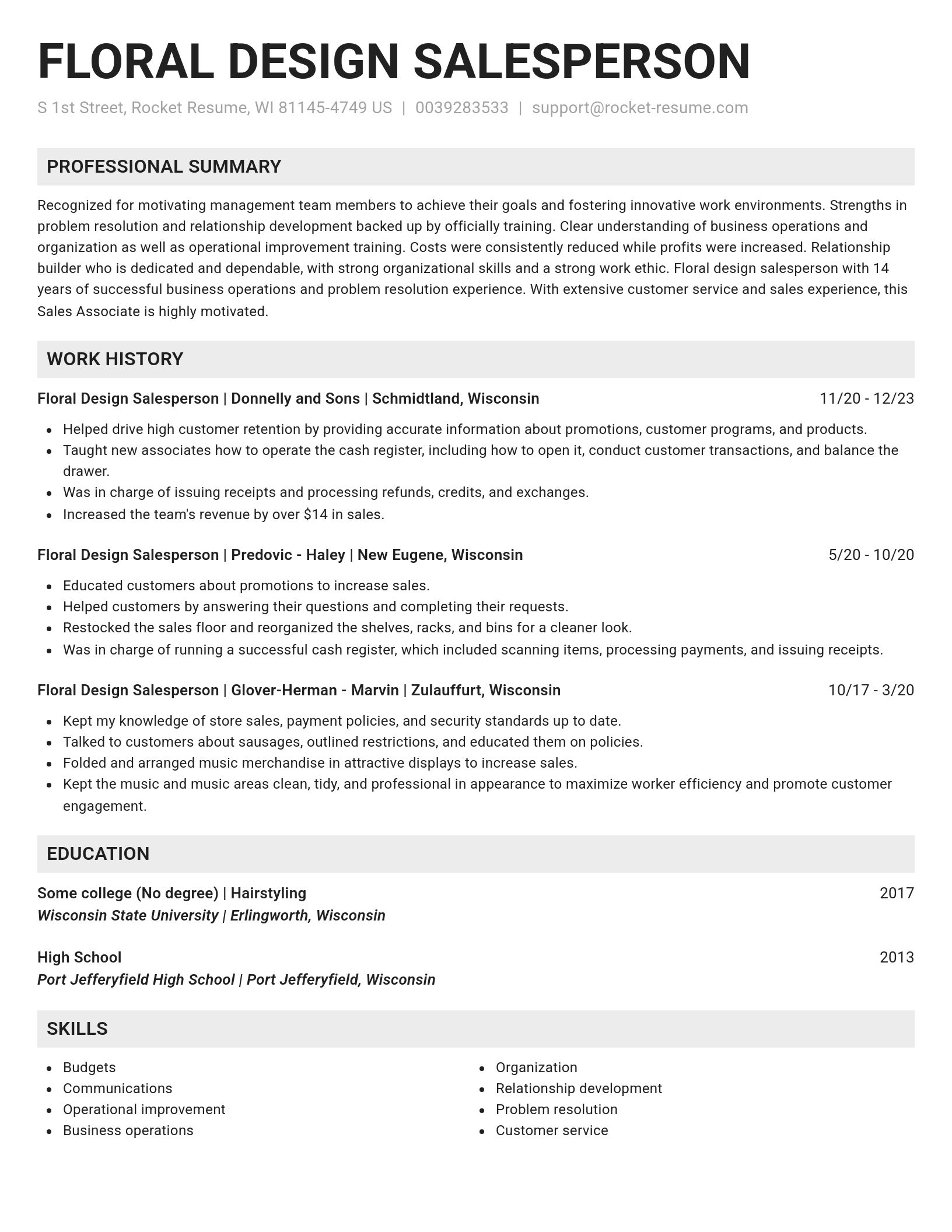 Genius resume template
