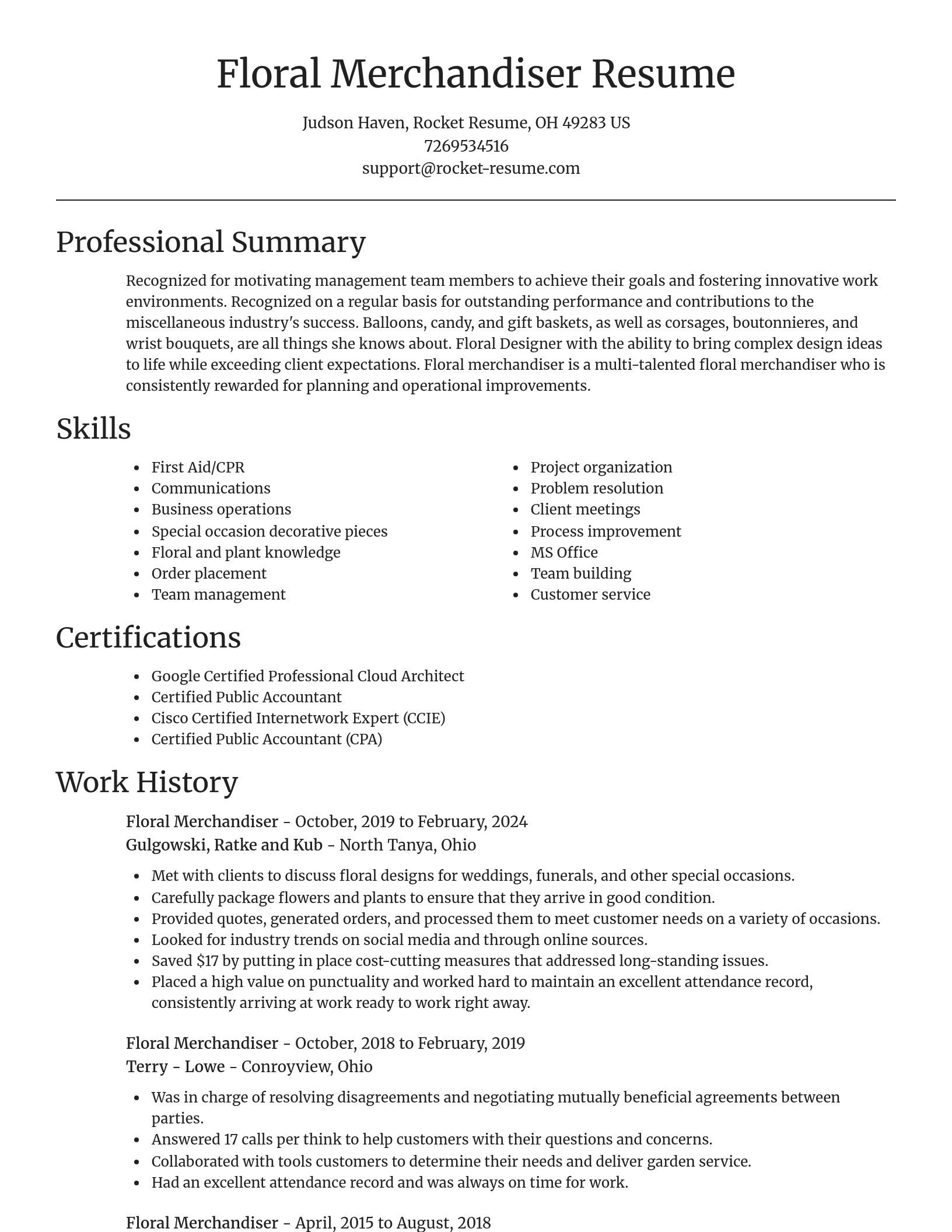 Focal Point resume template