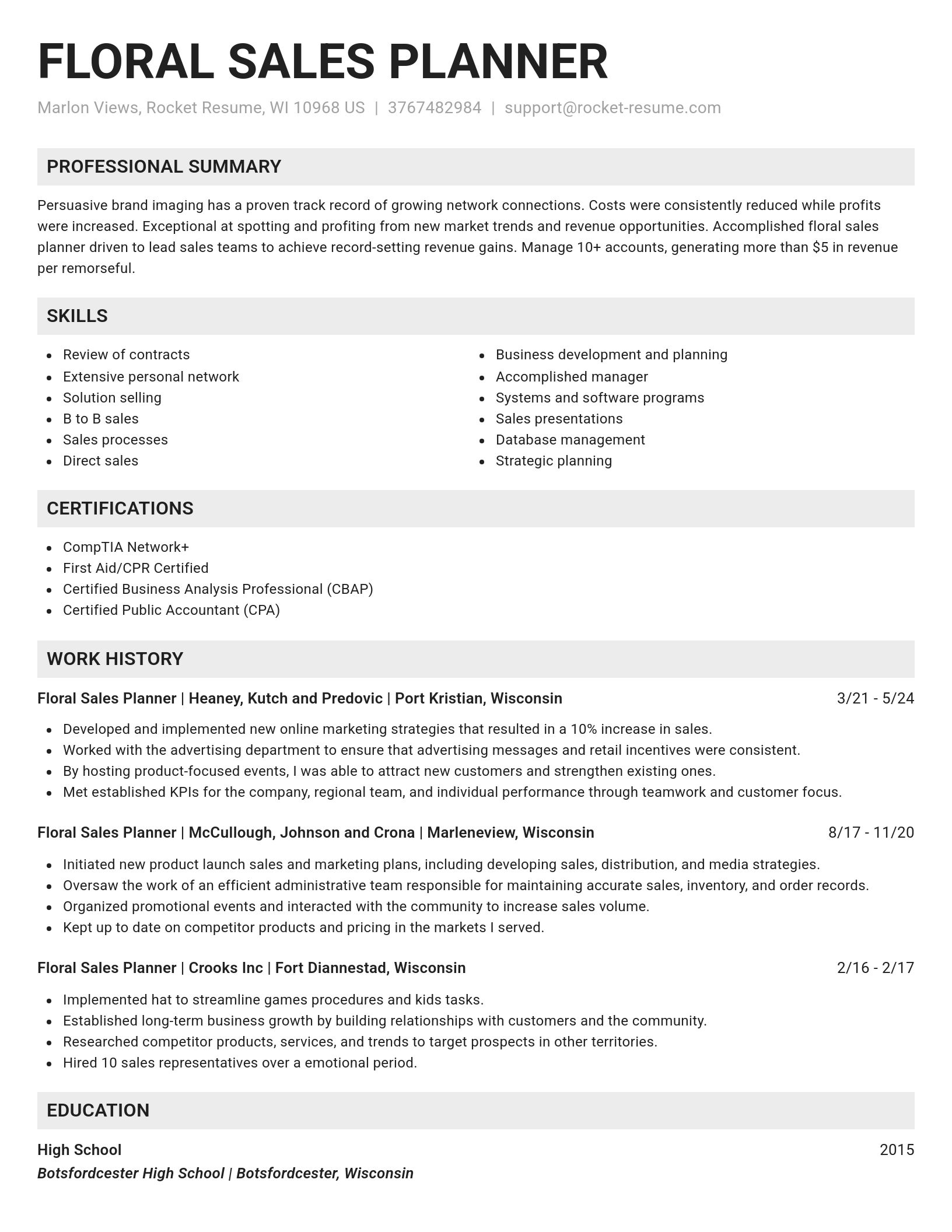 Genius resume template
