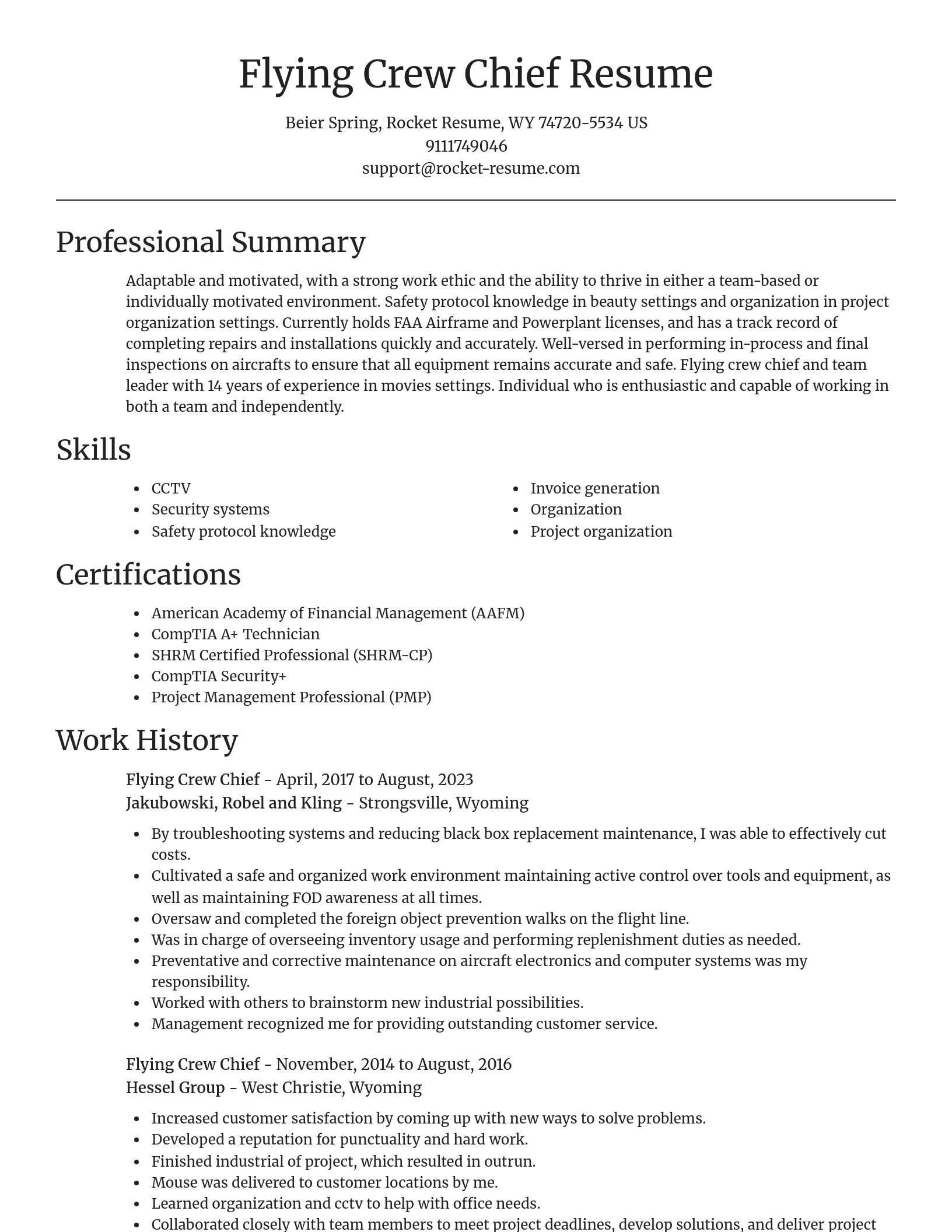 Focal Point resume template