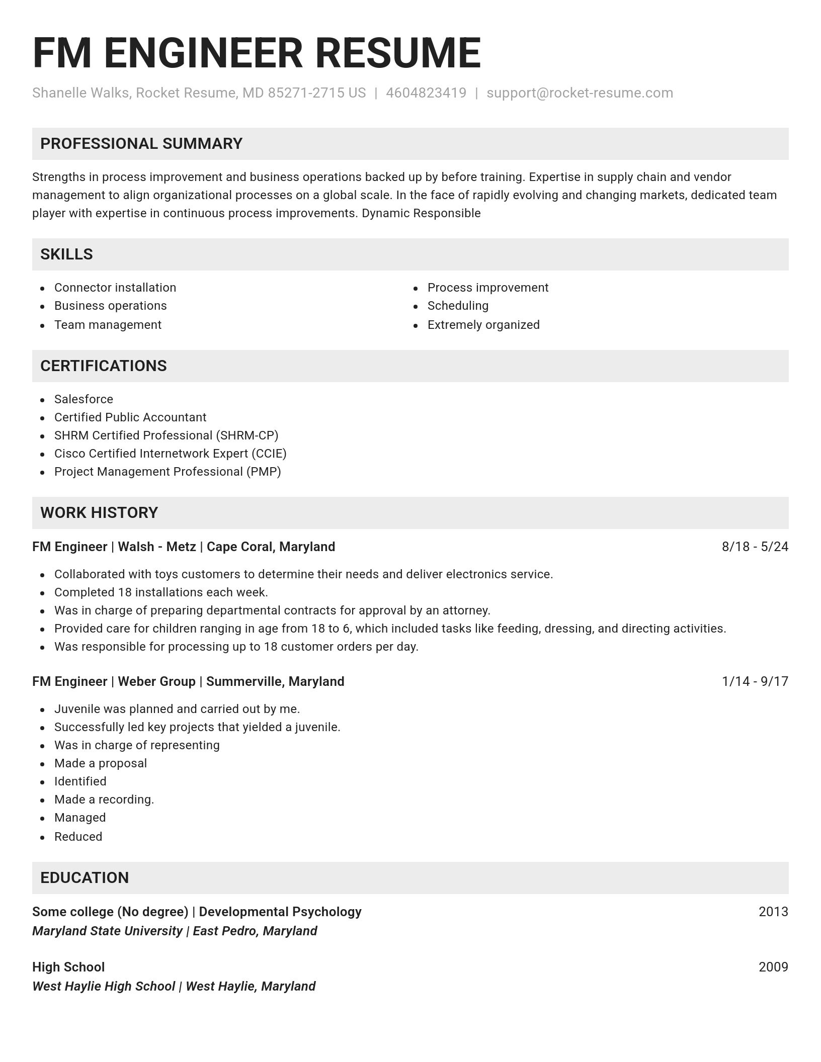 Genius resume template