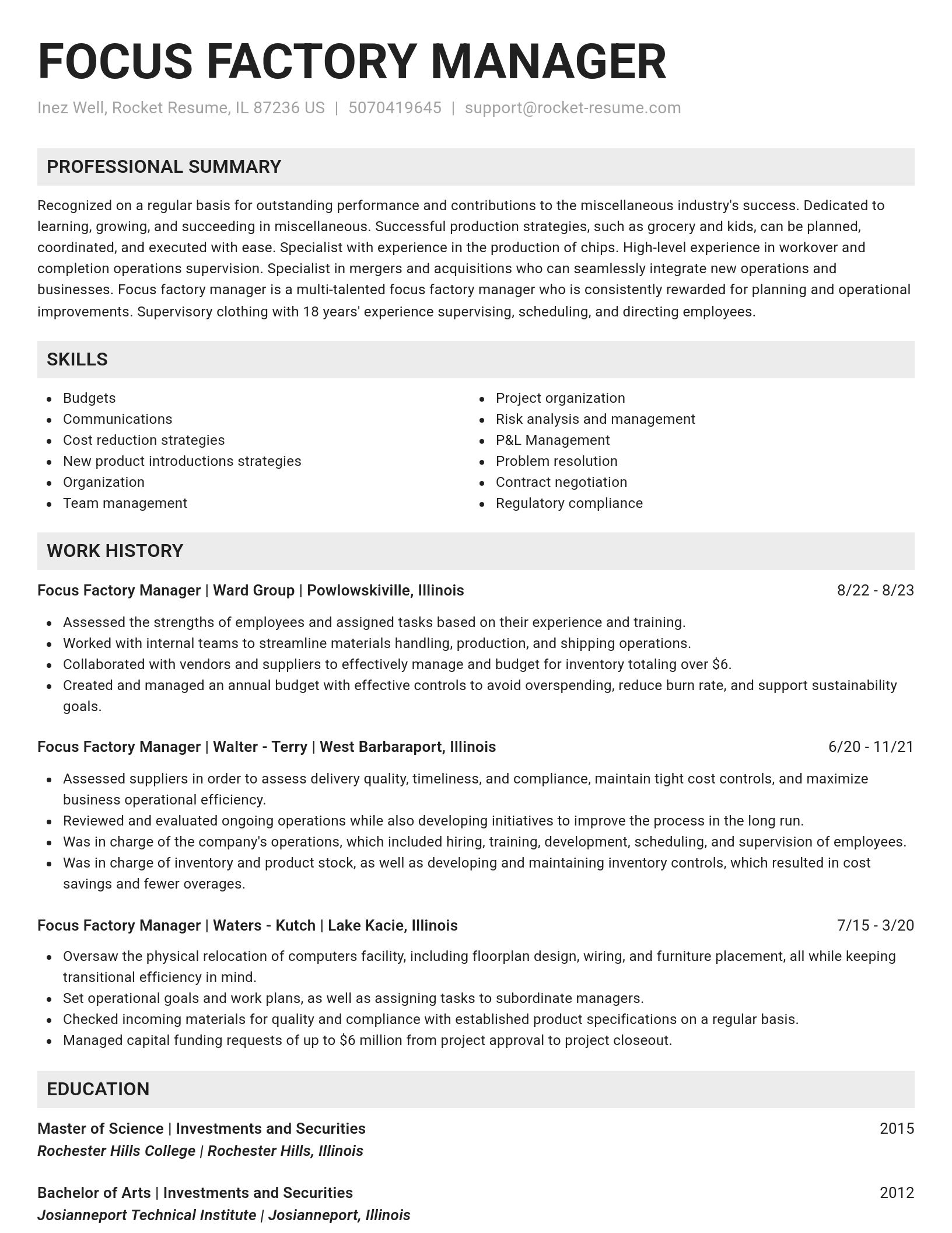 Genius resume template