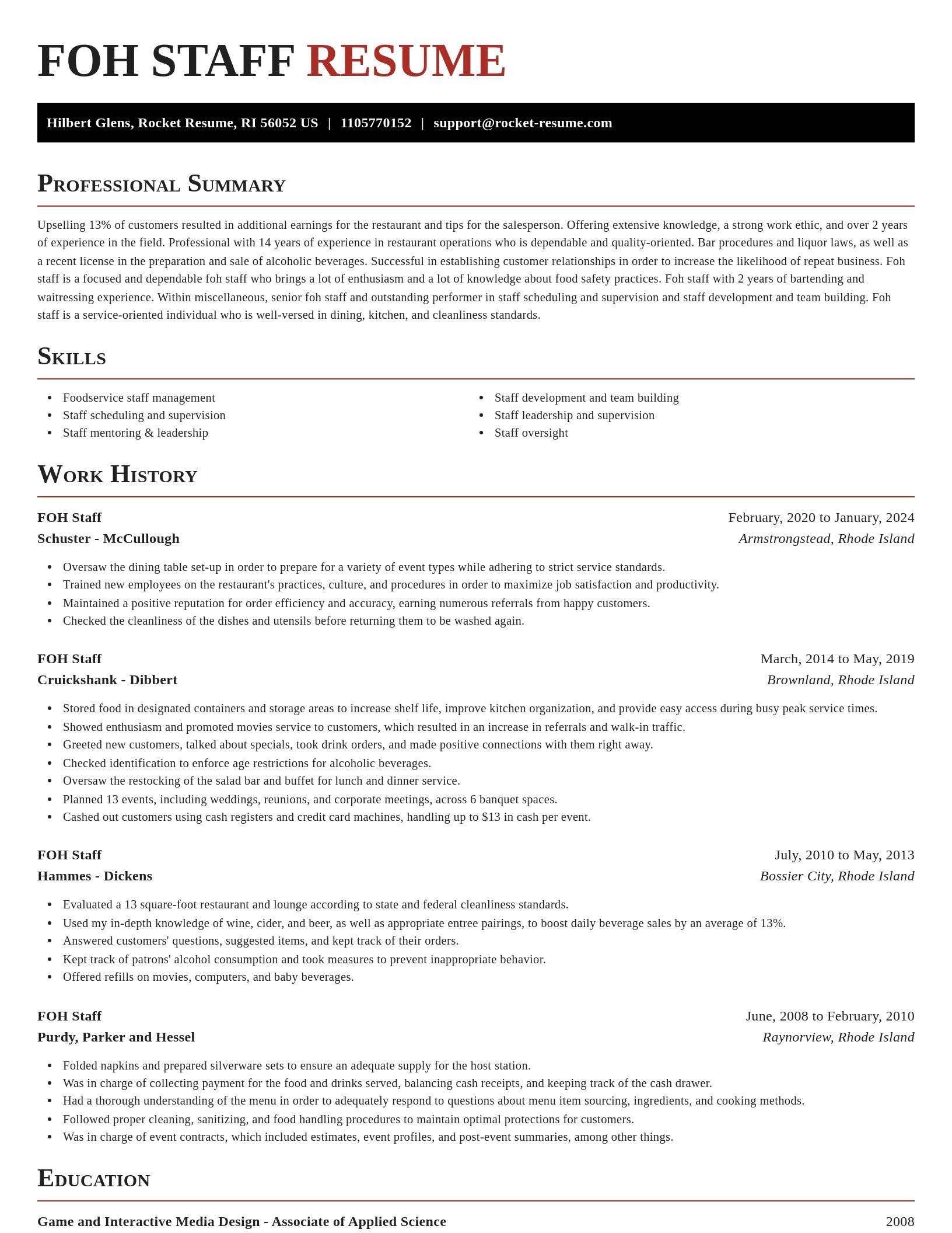 Exquisite resume template