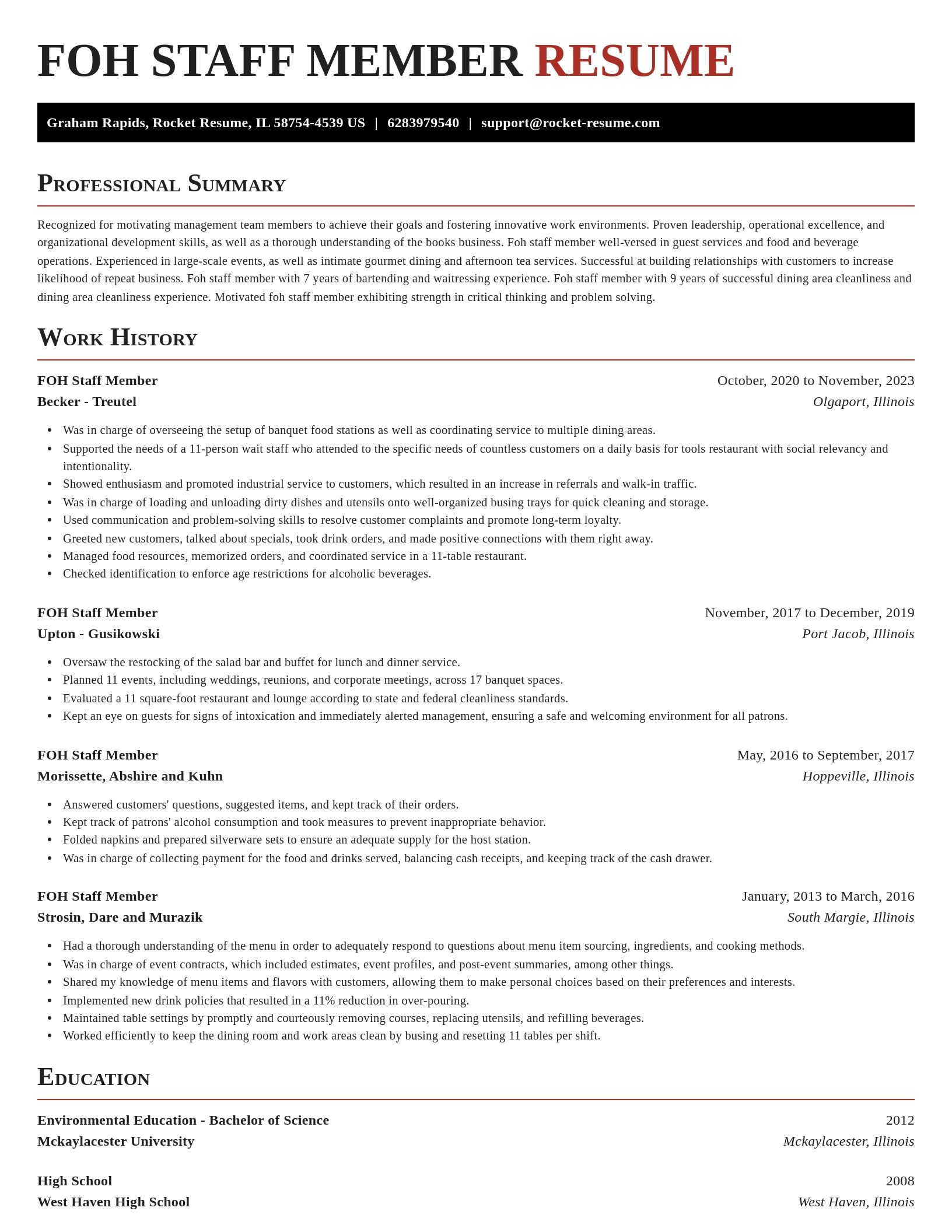 Exquisite resume template