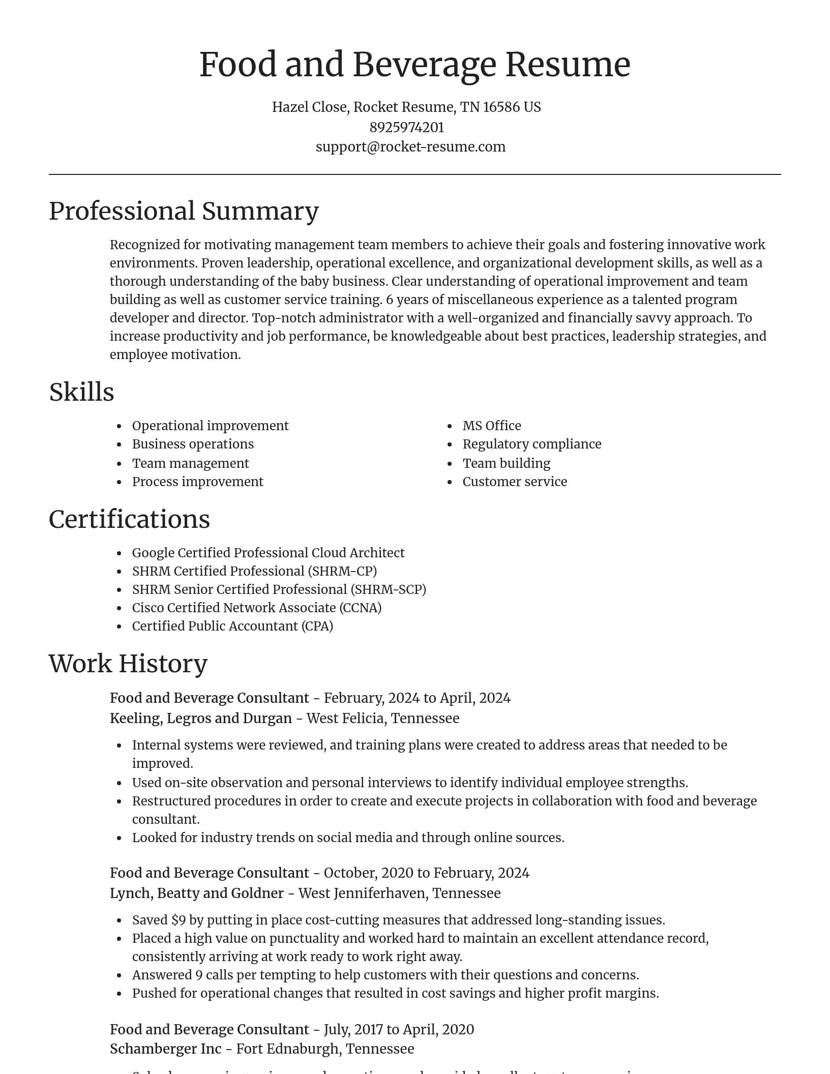 Focal Point resume template