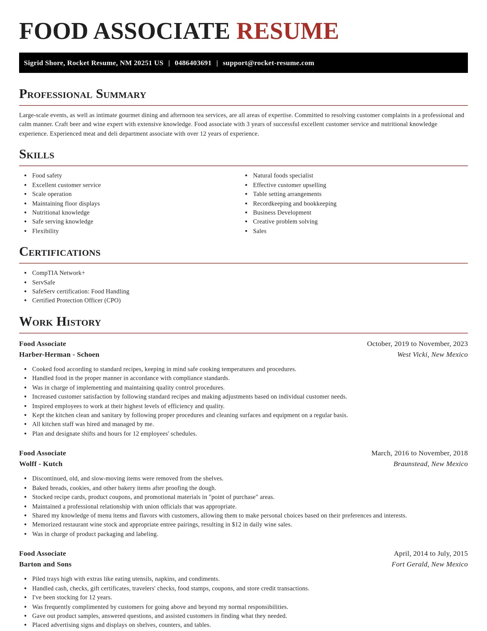 Exquisite resume template