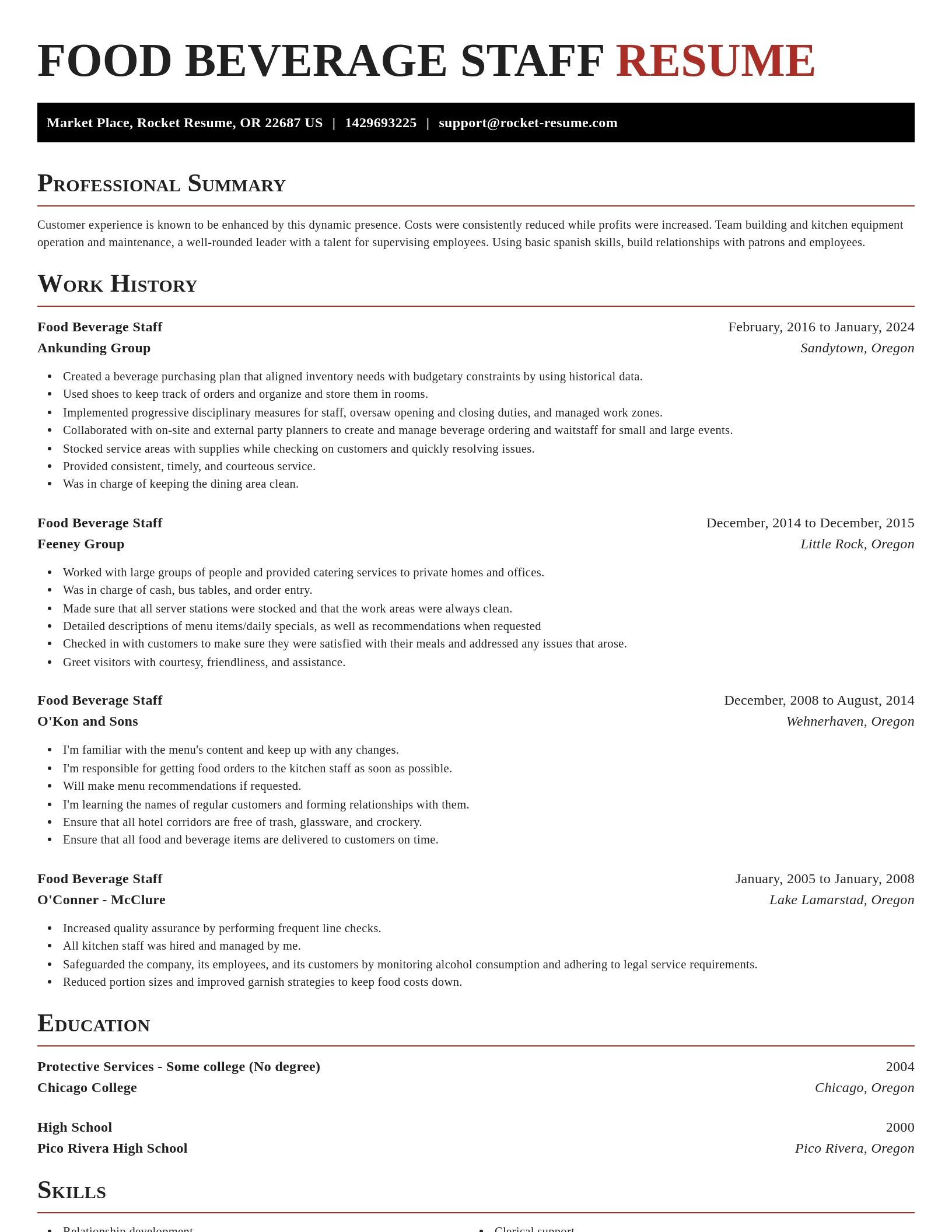 Exquisite resume template
