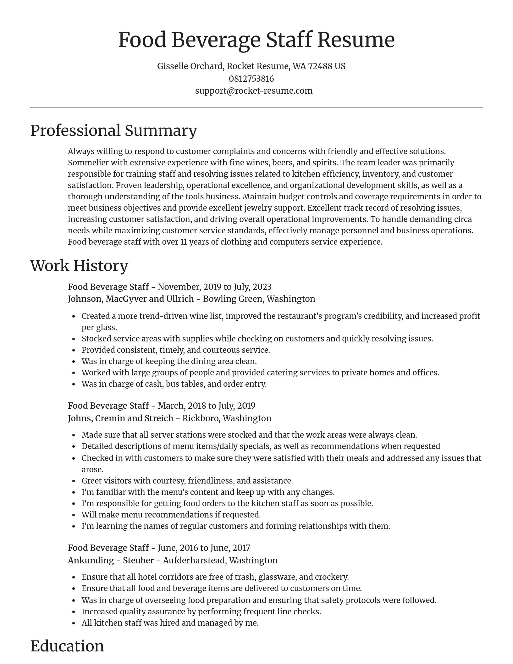 Focal Point resume template