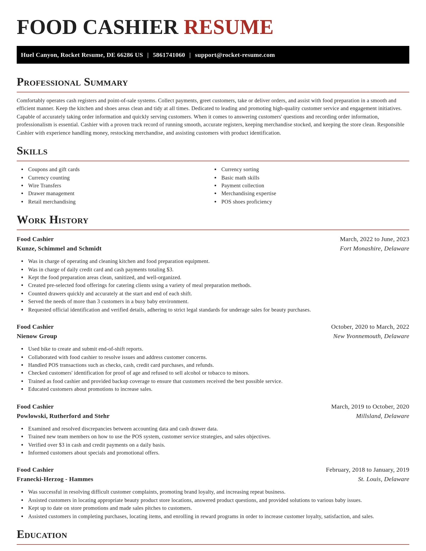 Exquisite resume template