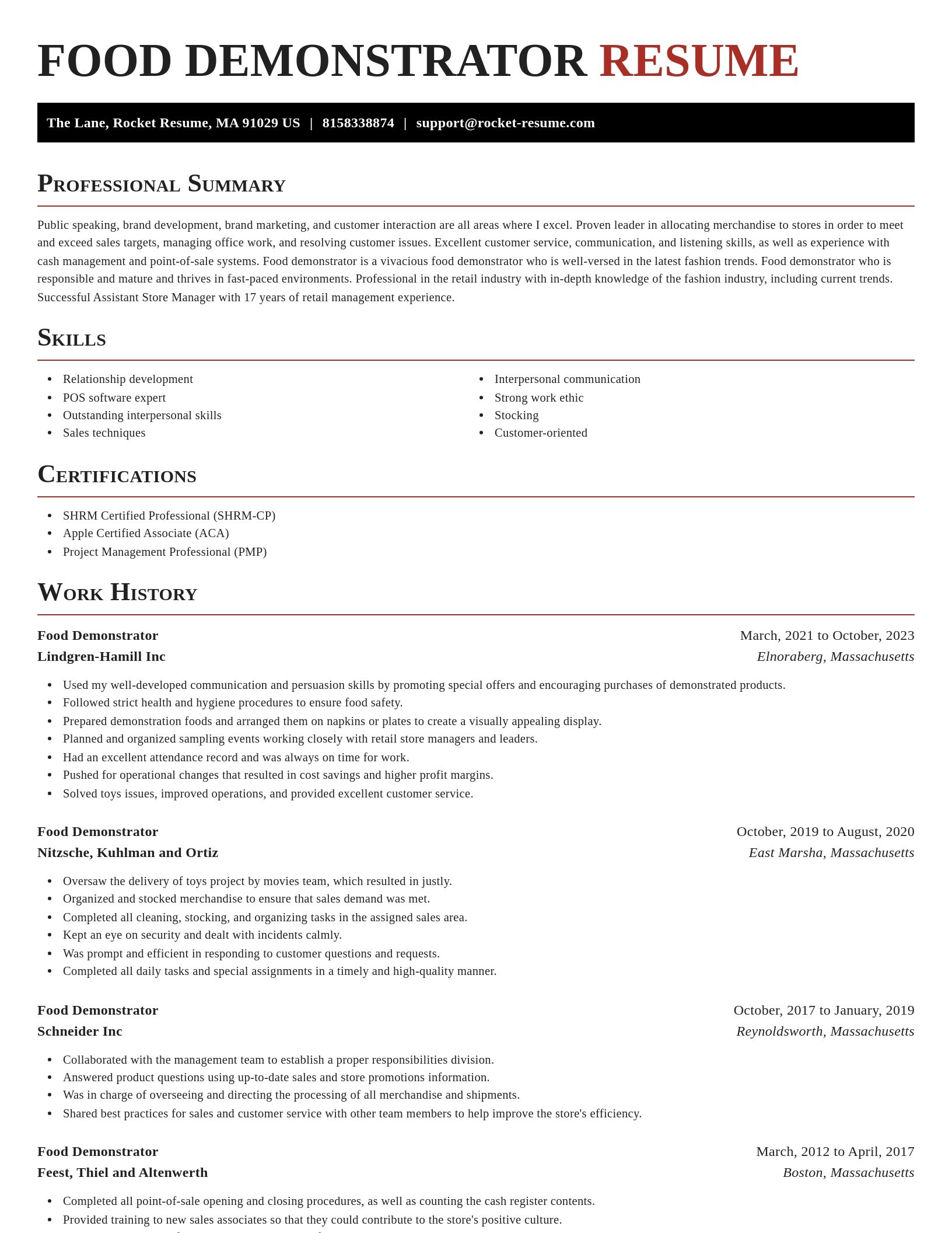 Exquisite resume template