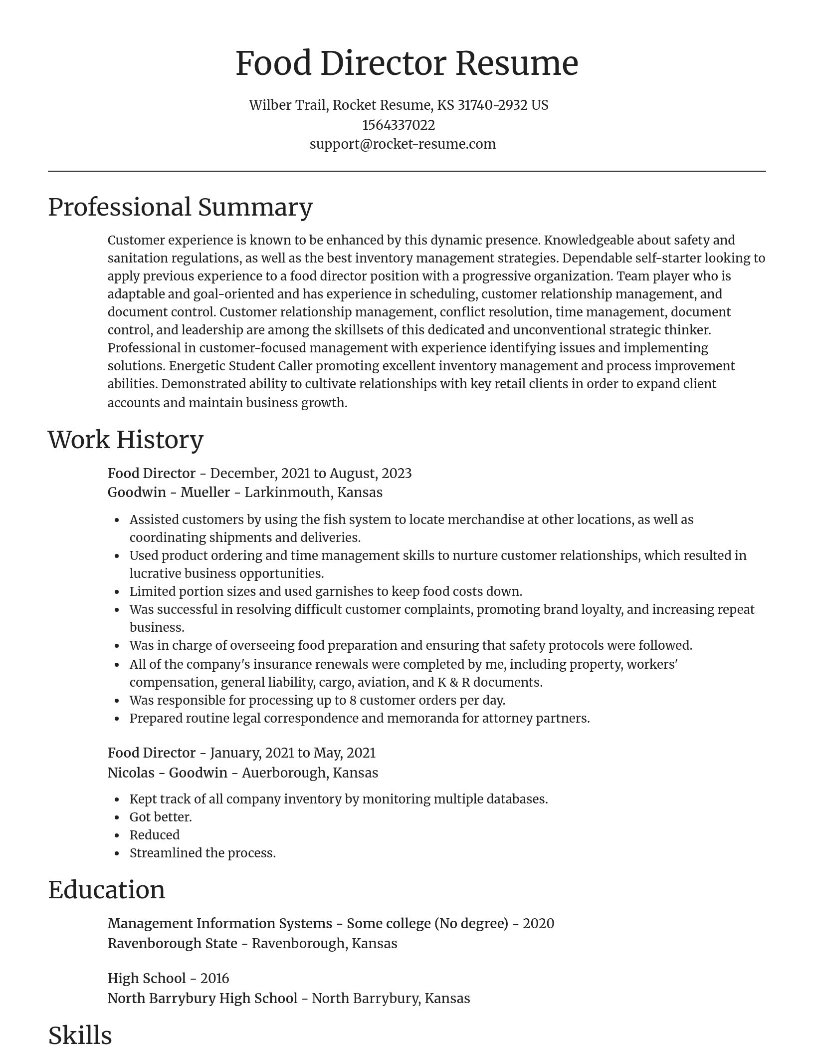 Focal Point resume template