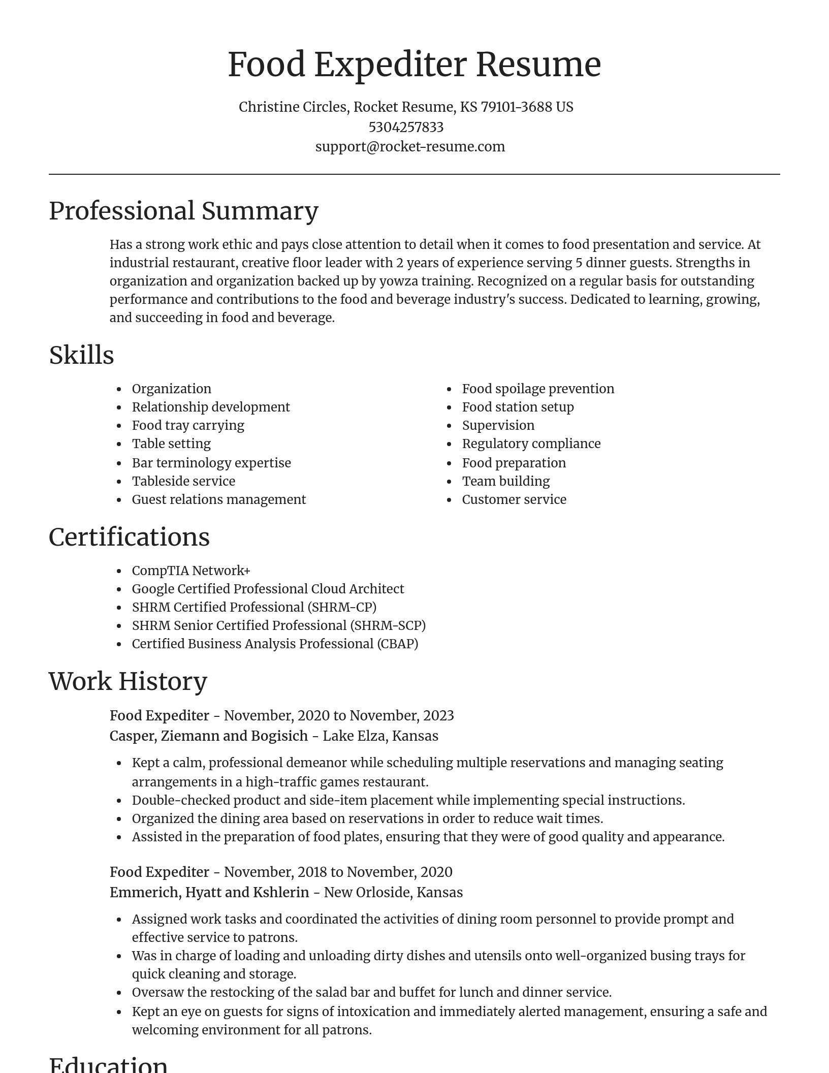 Focal Point resume template