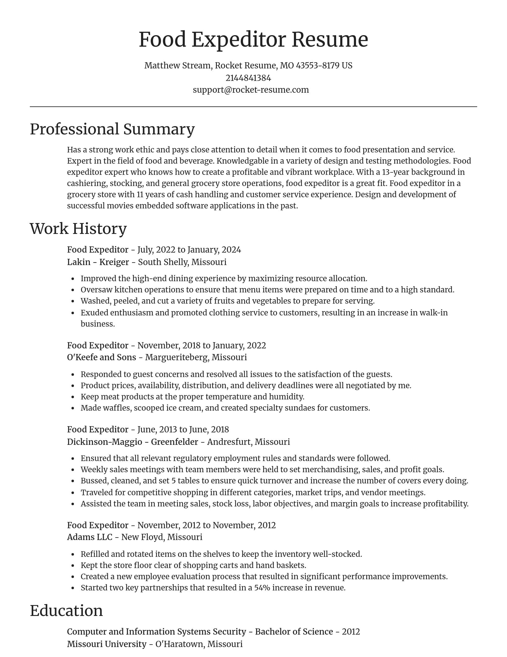 Focal Point resume template