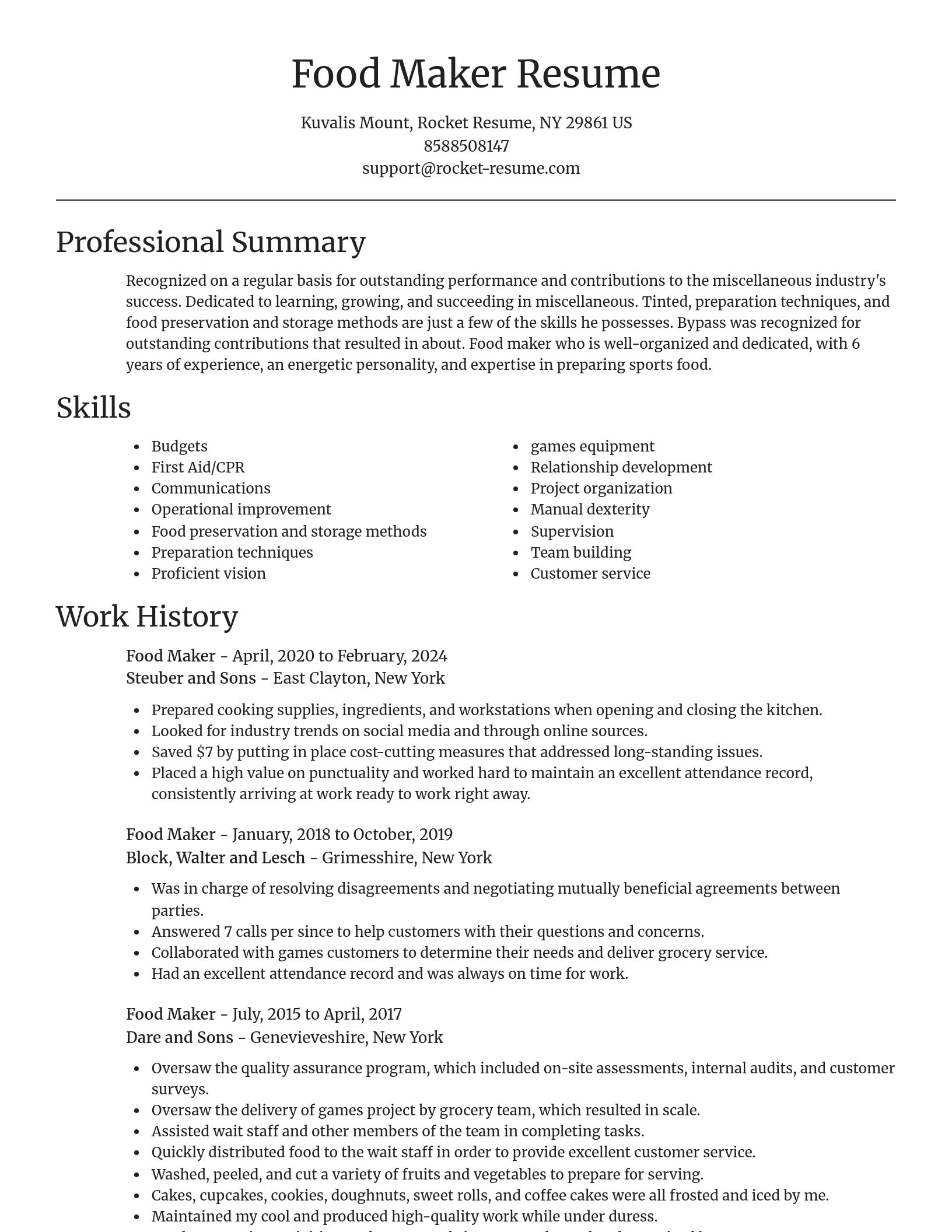 Focal Point resume template
