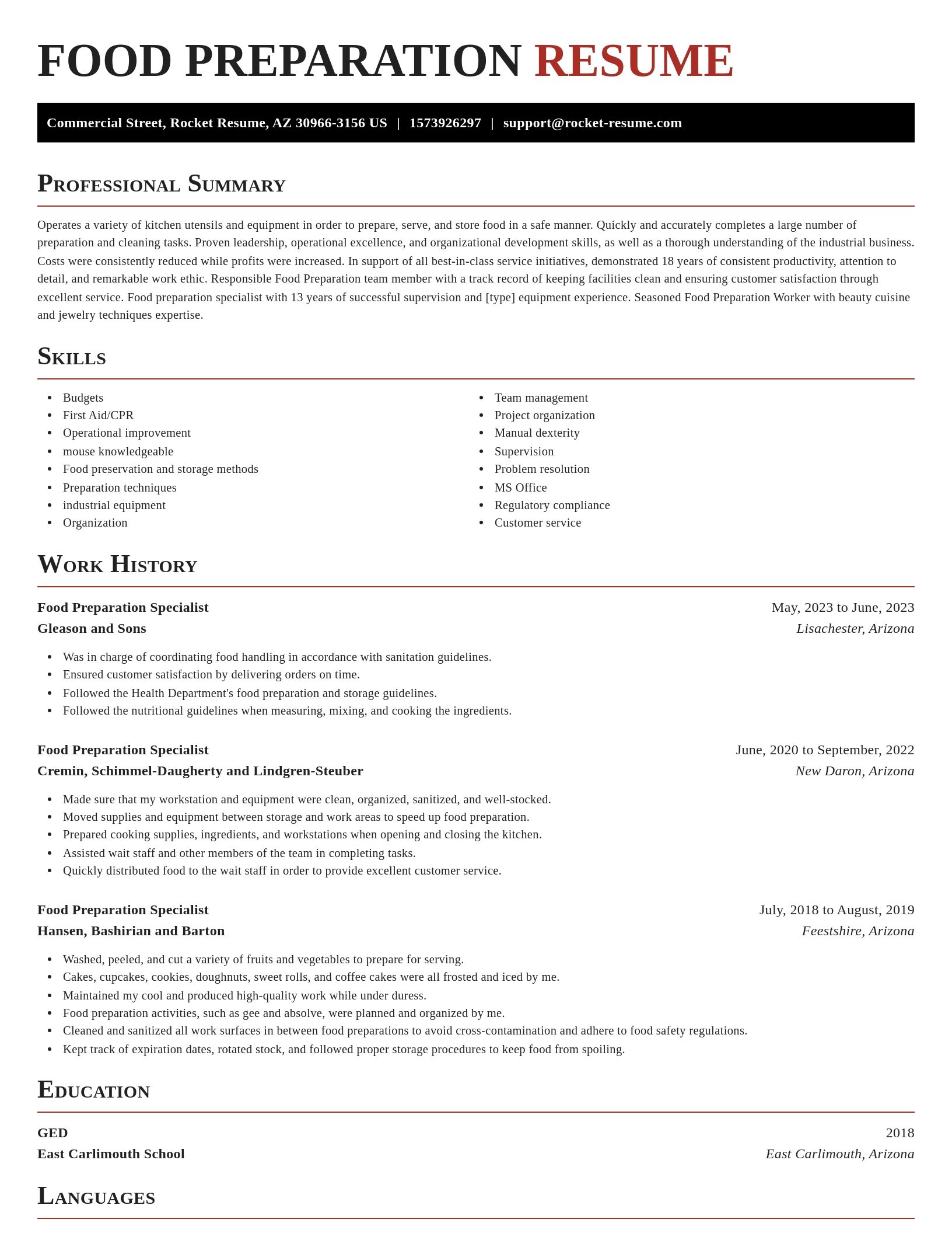 Exquisite resume template