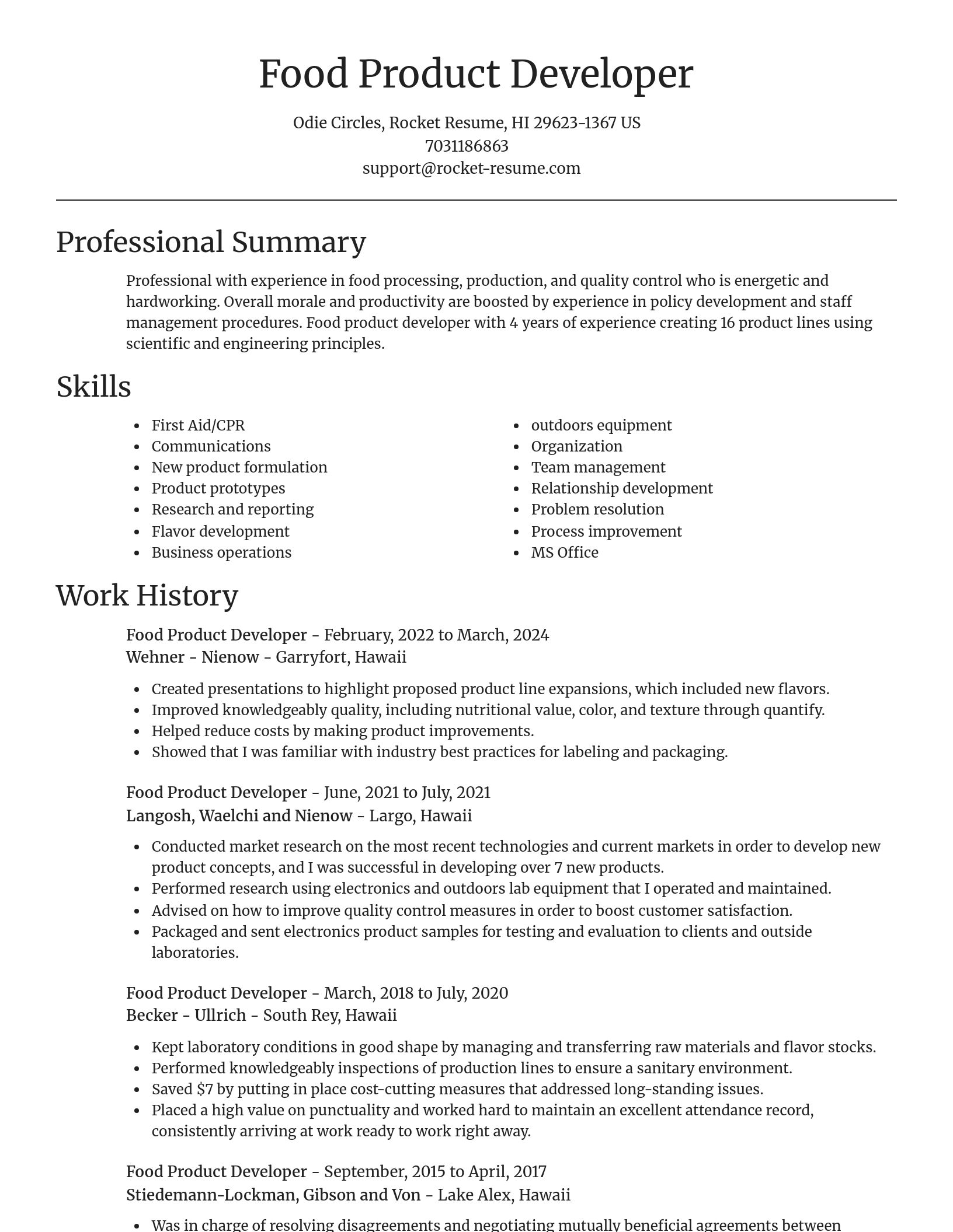 Focal Point resume template