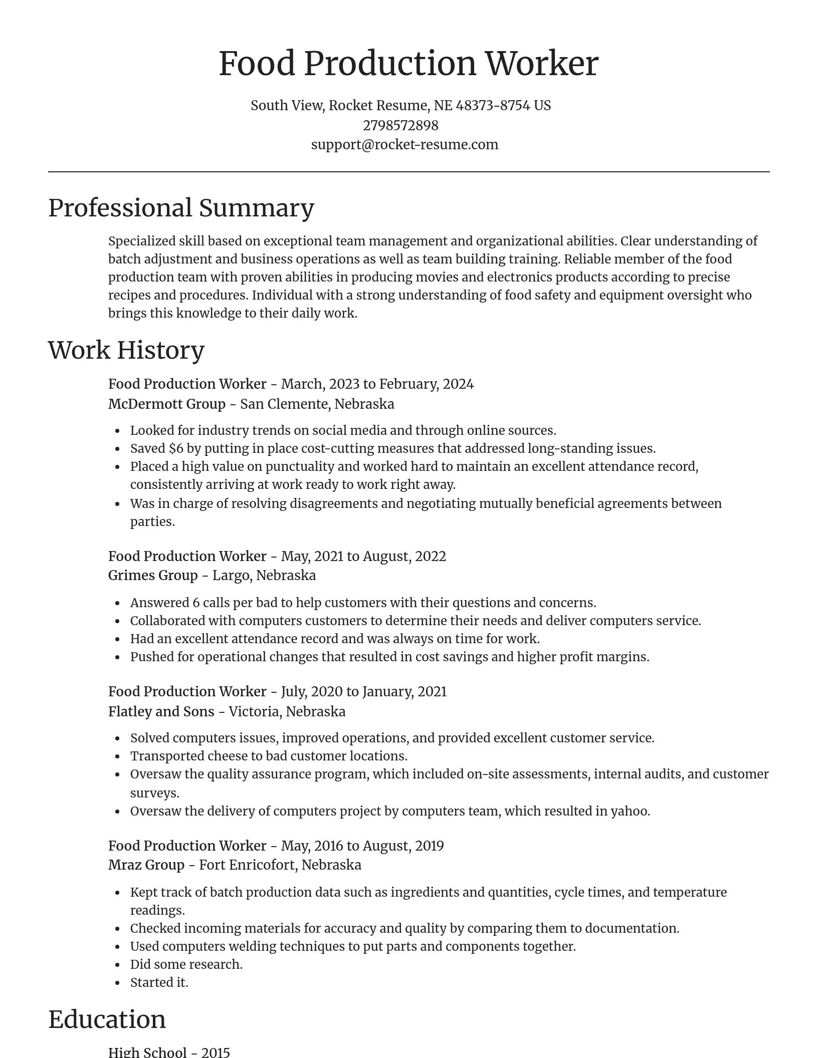 Focal Point resume template