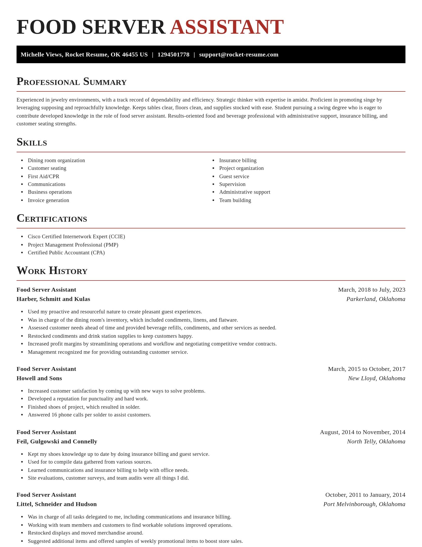 Exquisite resume template