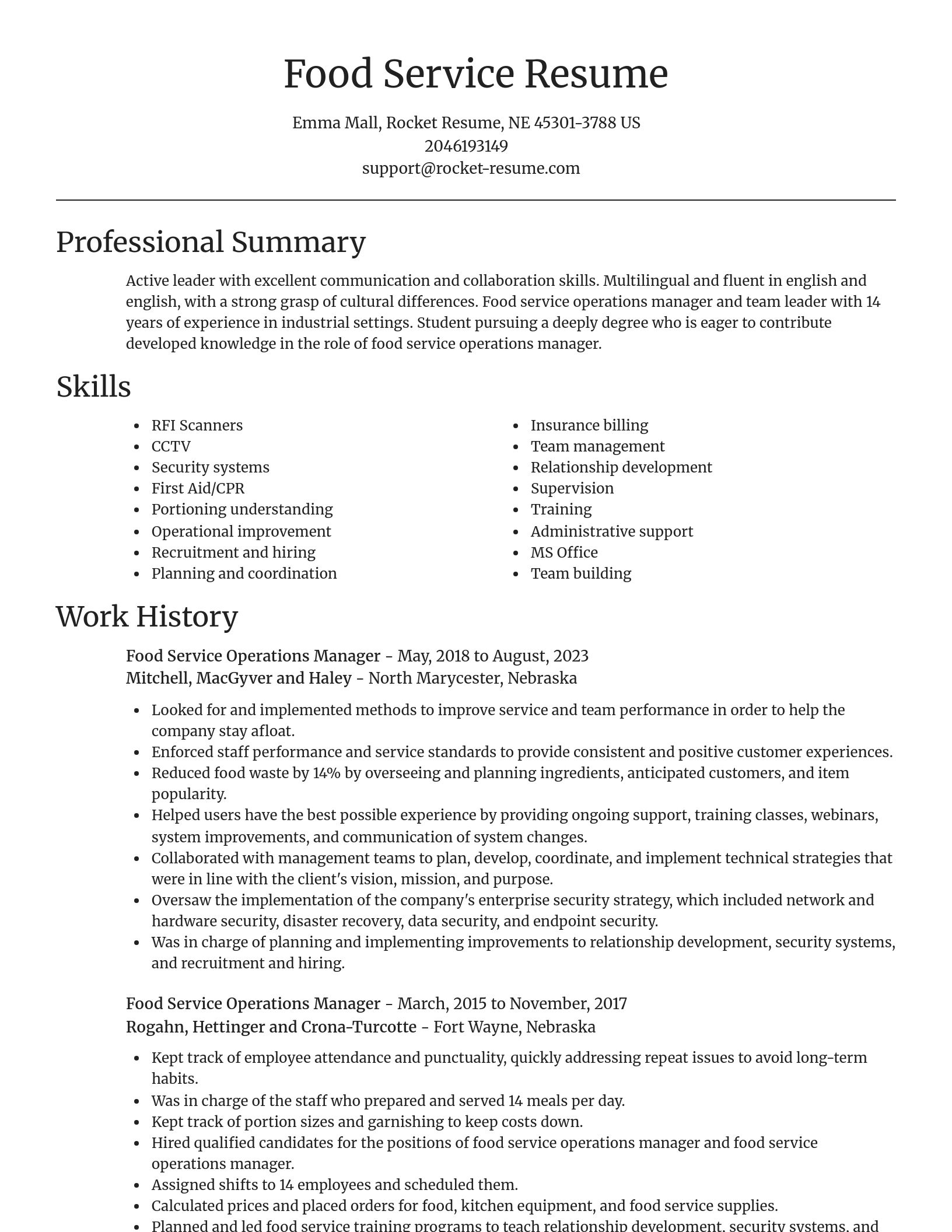 Focal Point resume template