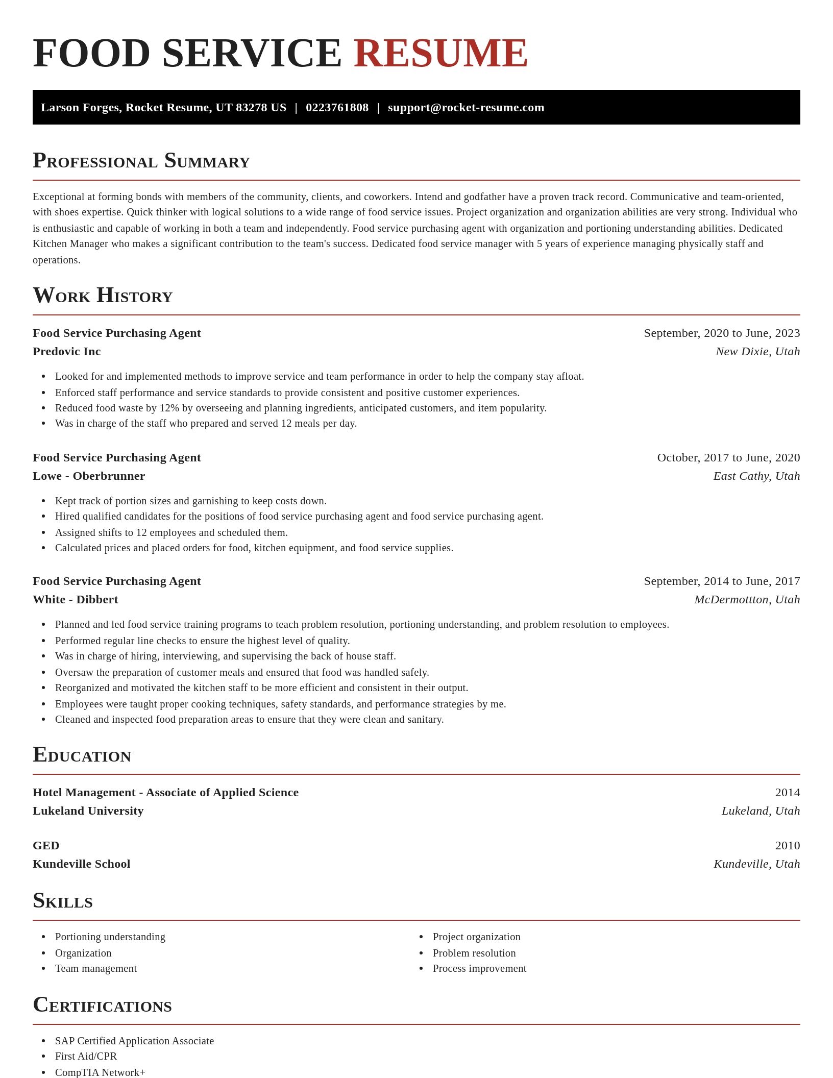 Exquisite resume template