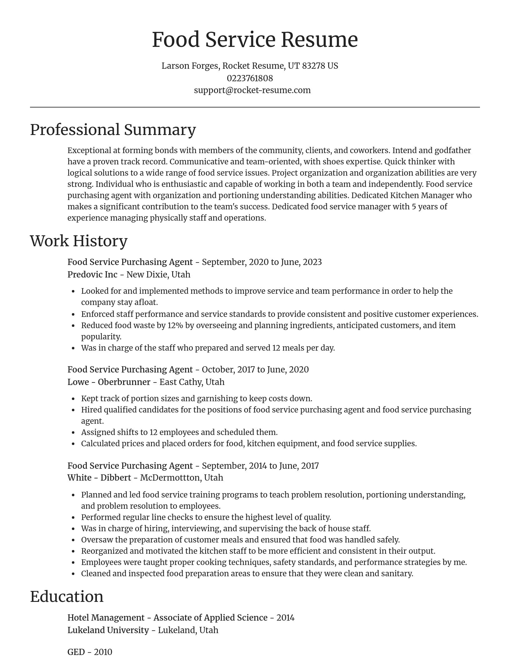 Focal Point resume template