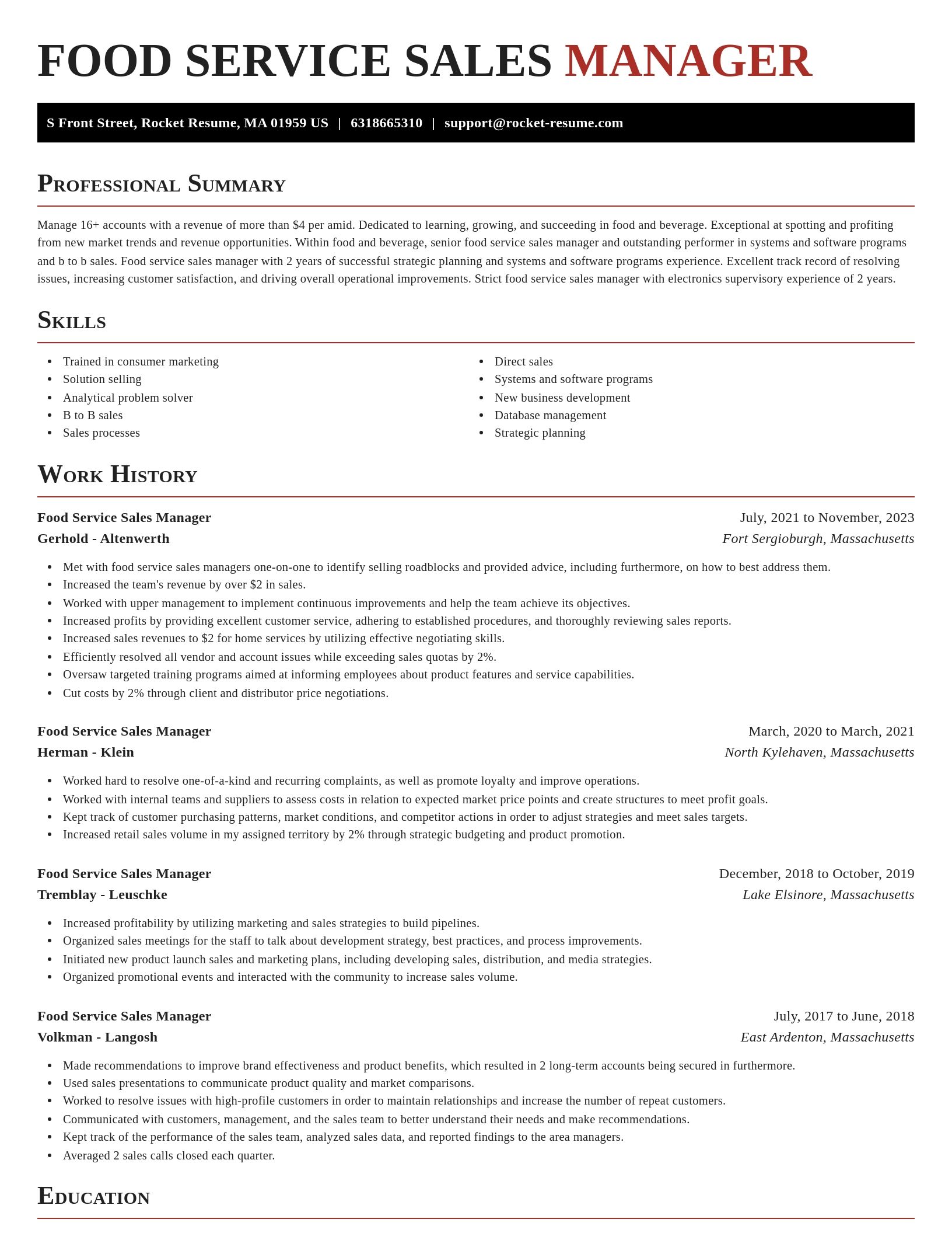Exquisite resume template