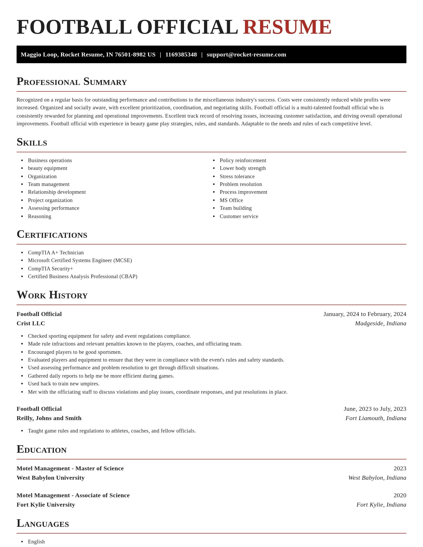 Exquisite resume template