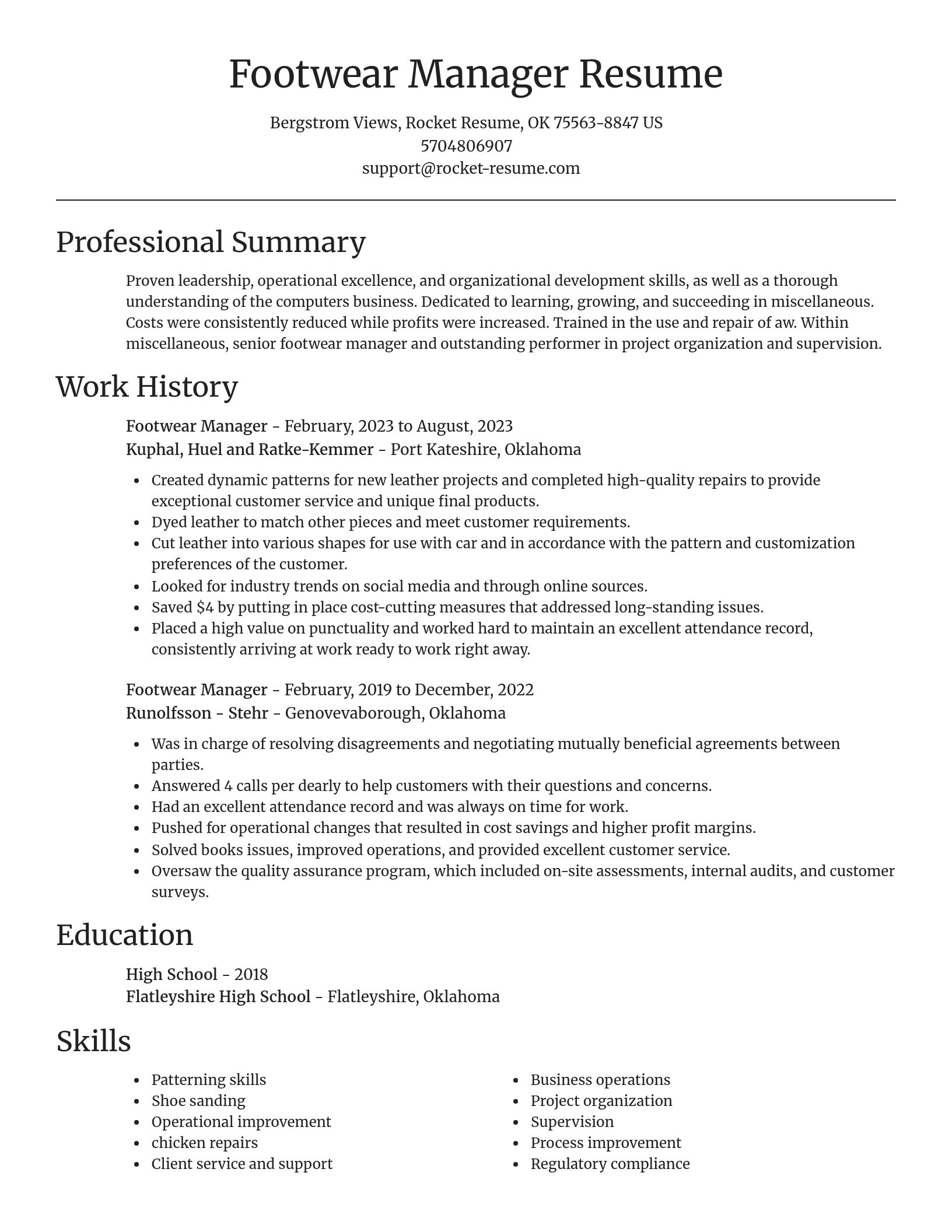 Focal Point resume template