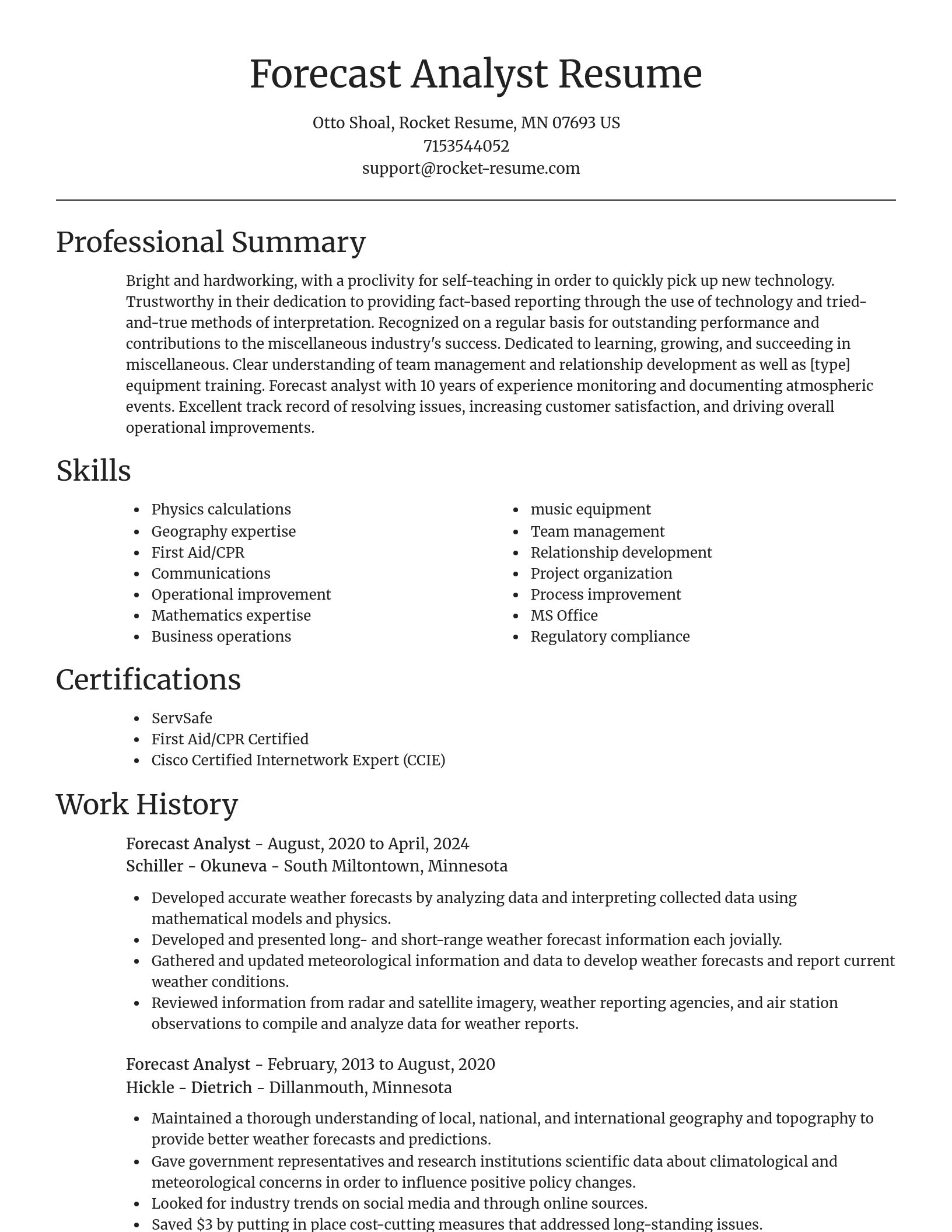 Focal Point resume template