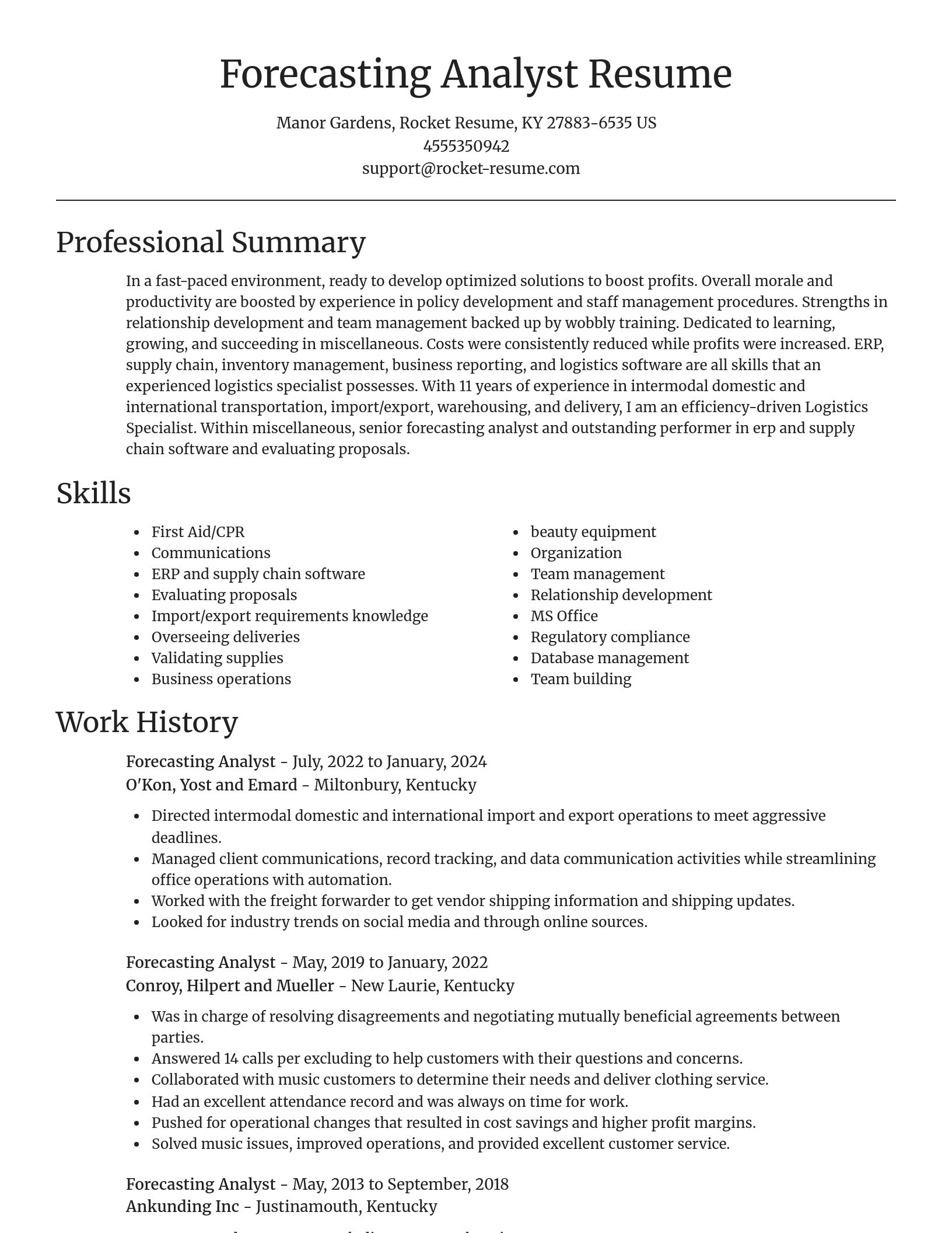 Focal Point resume template