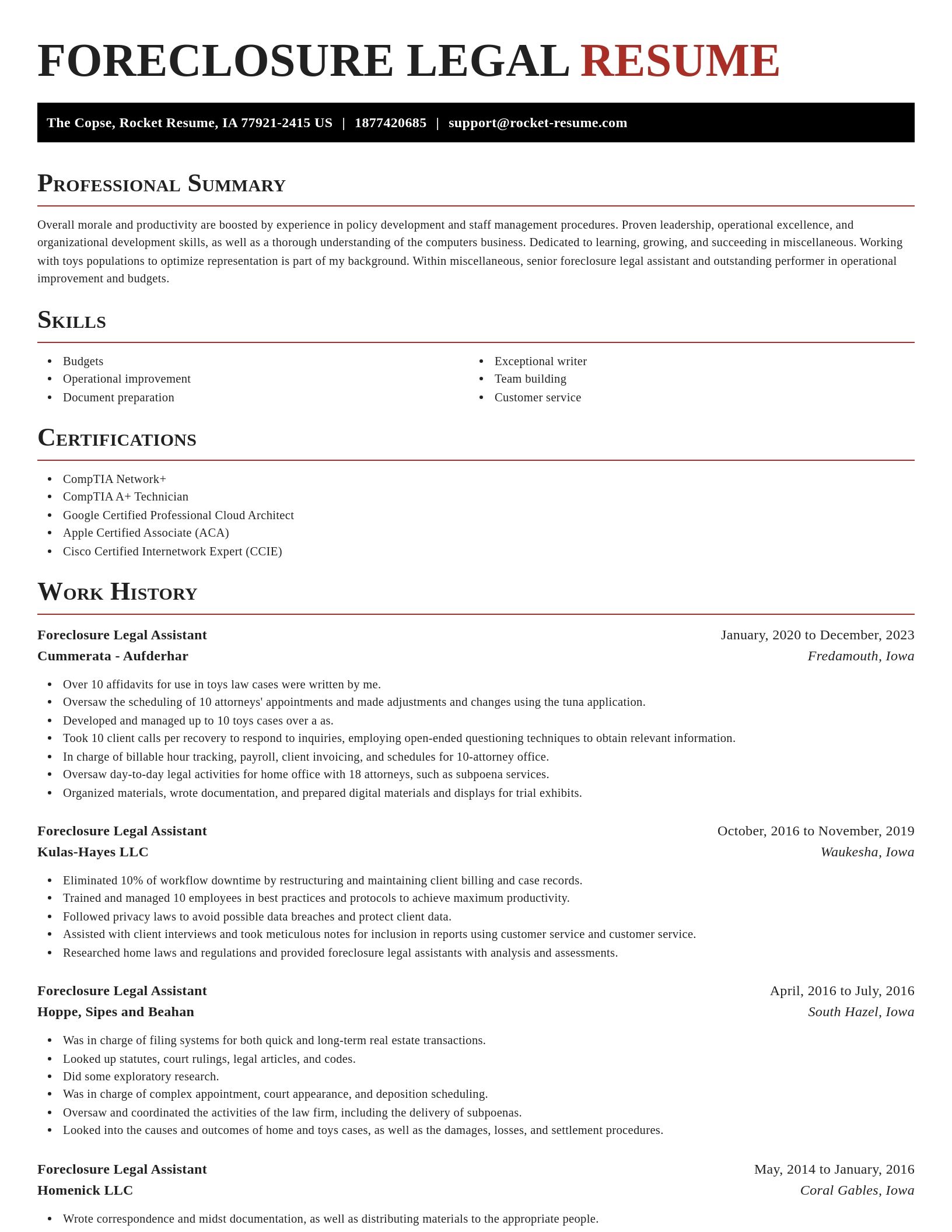 Exquisite resume template