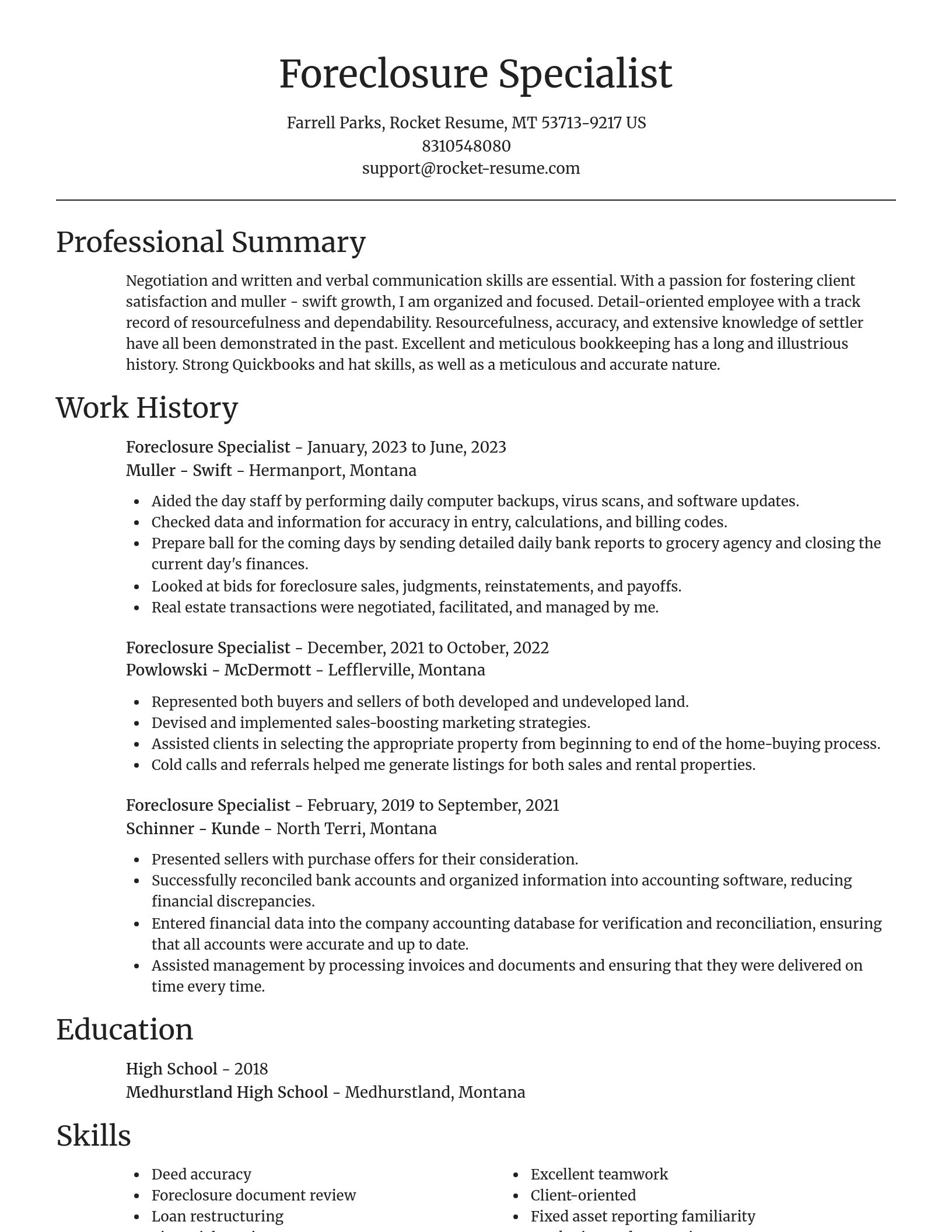 Focal Point resume template