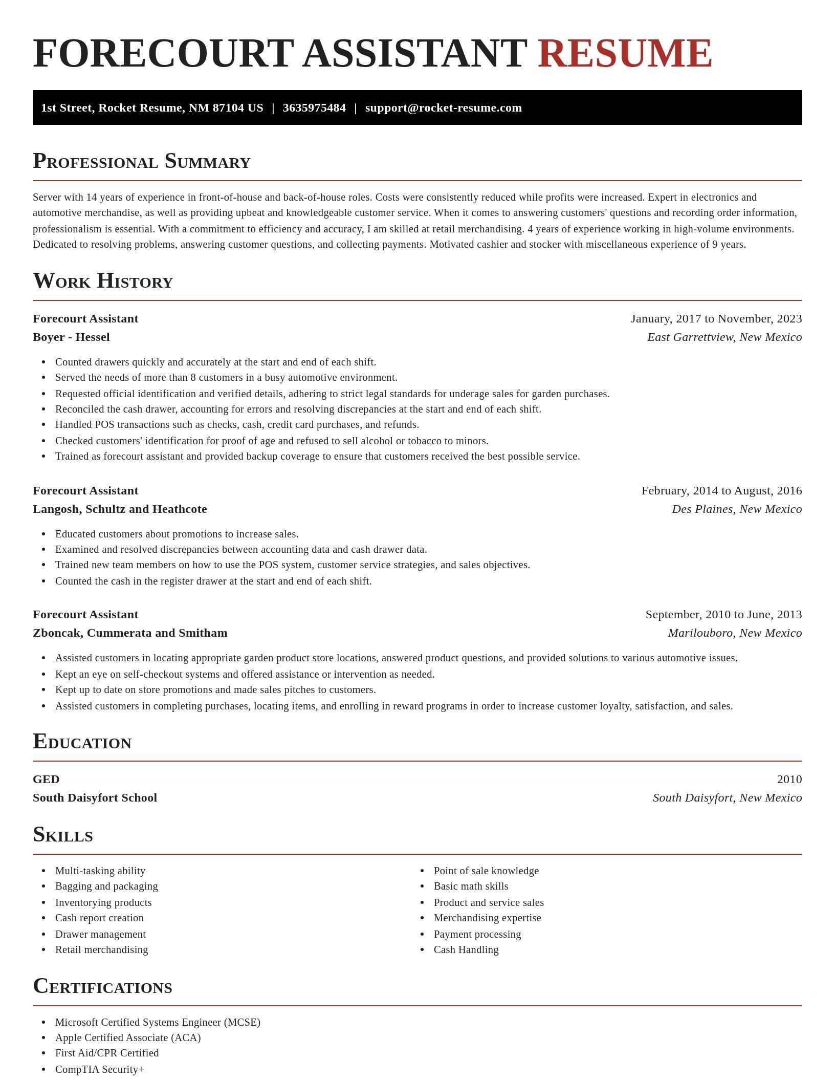 Exquisite resume template