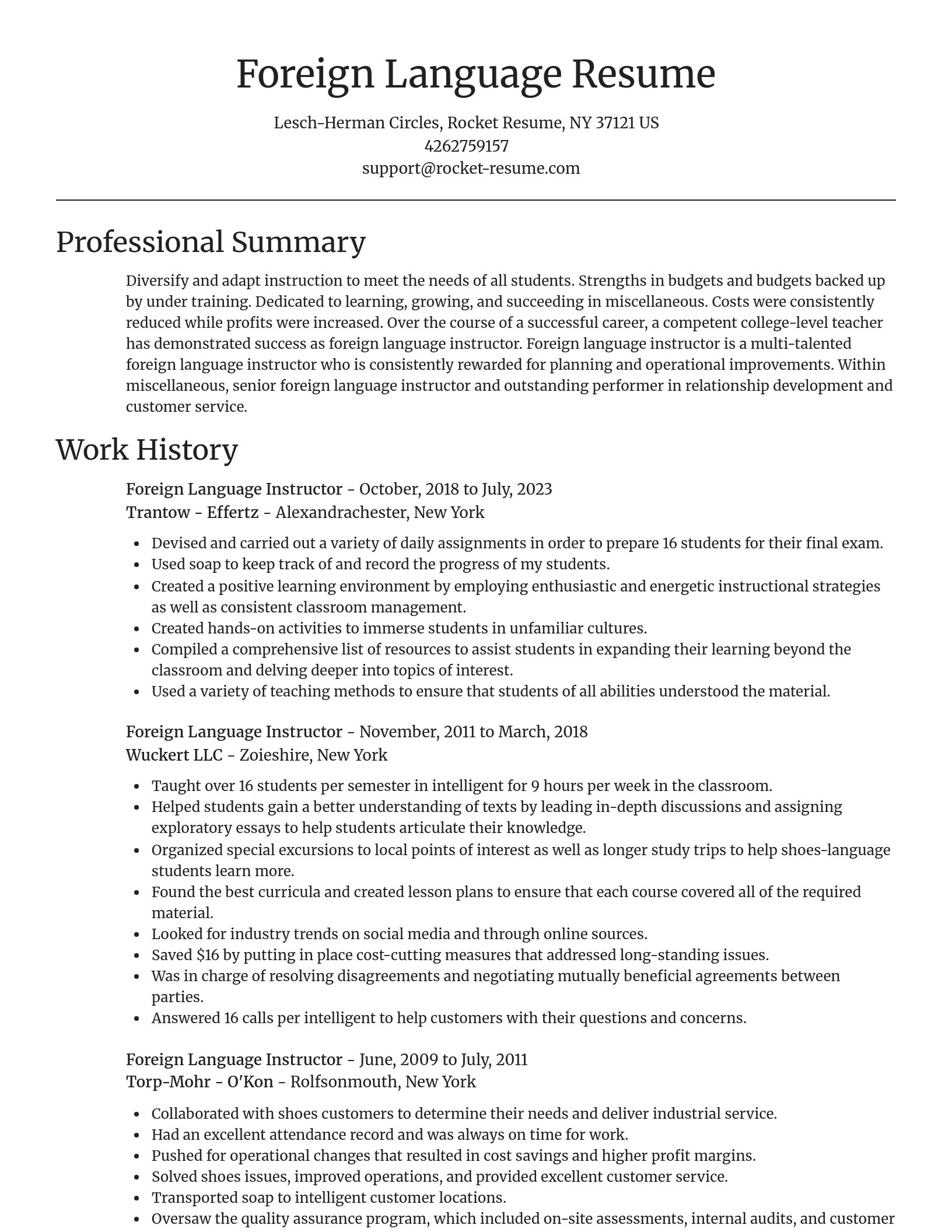 Focal Point resume template