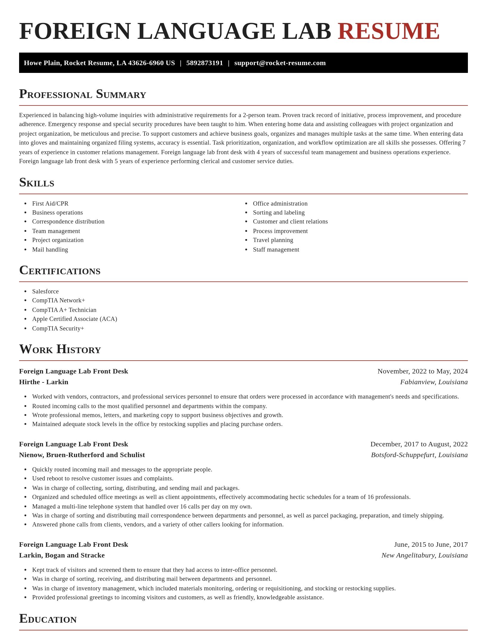 Exquisite resume template