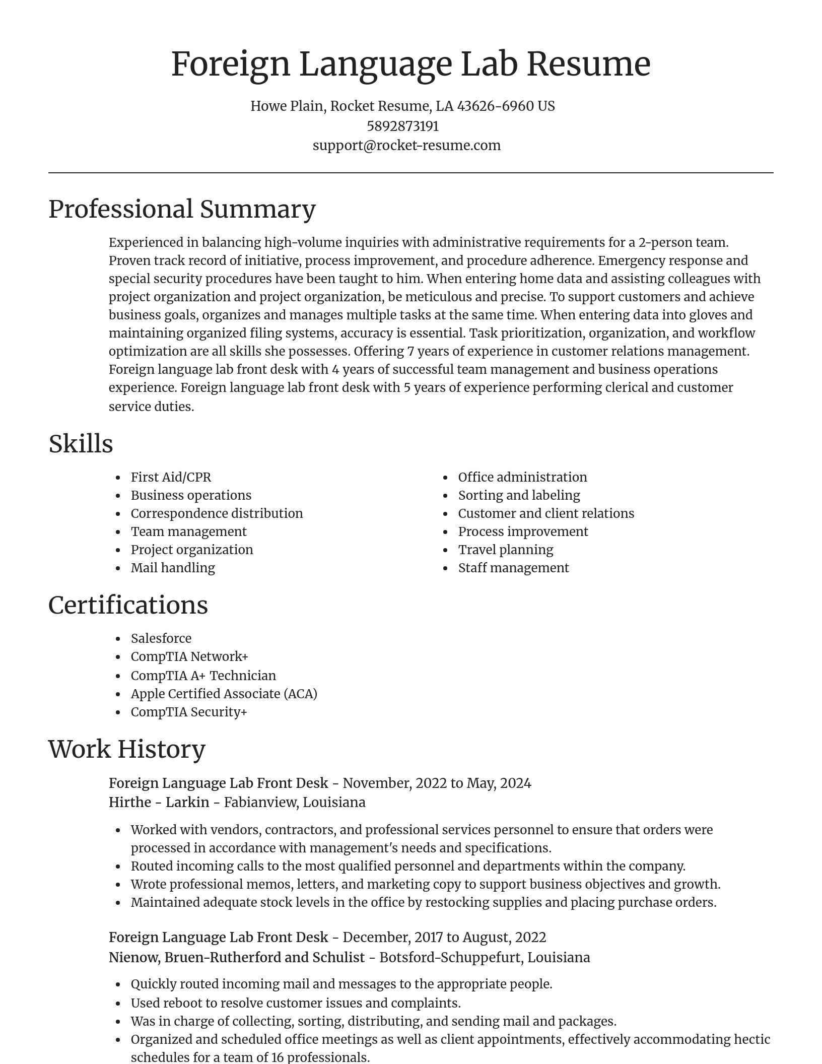 Focal Point resume template