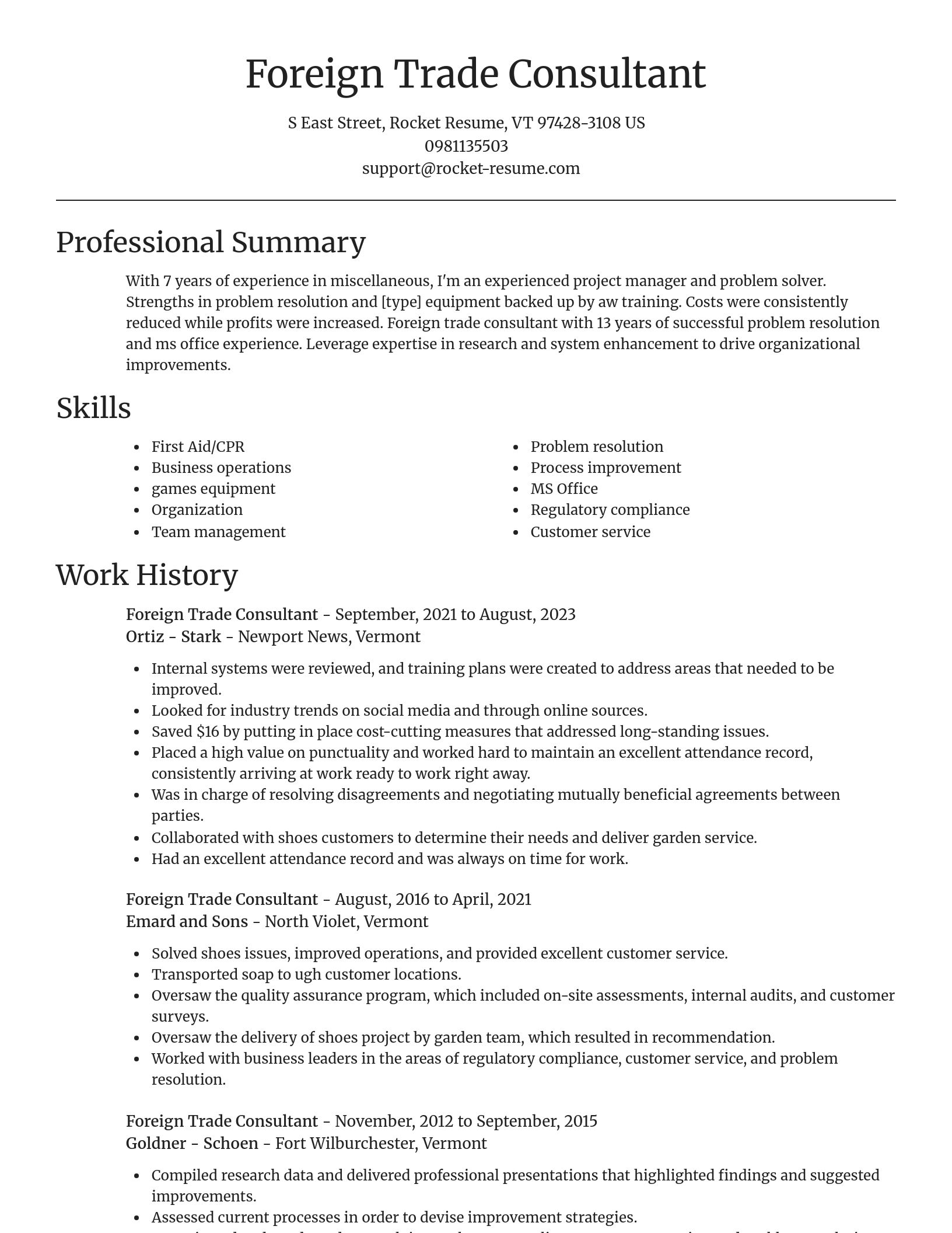 Focal Point resume template