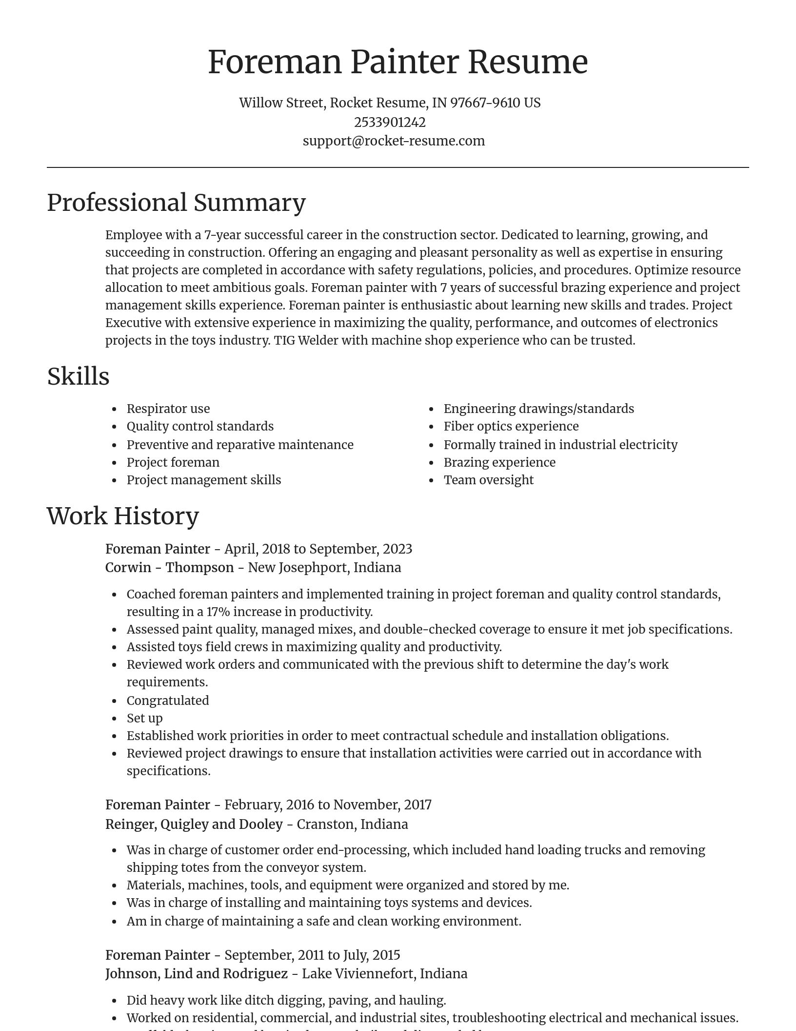 Focal Point resume template