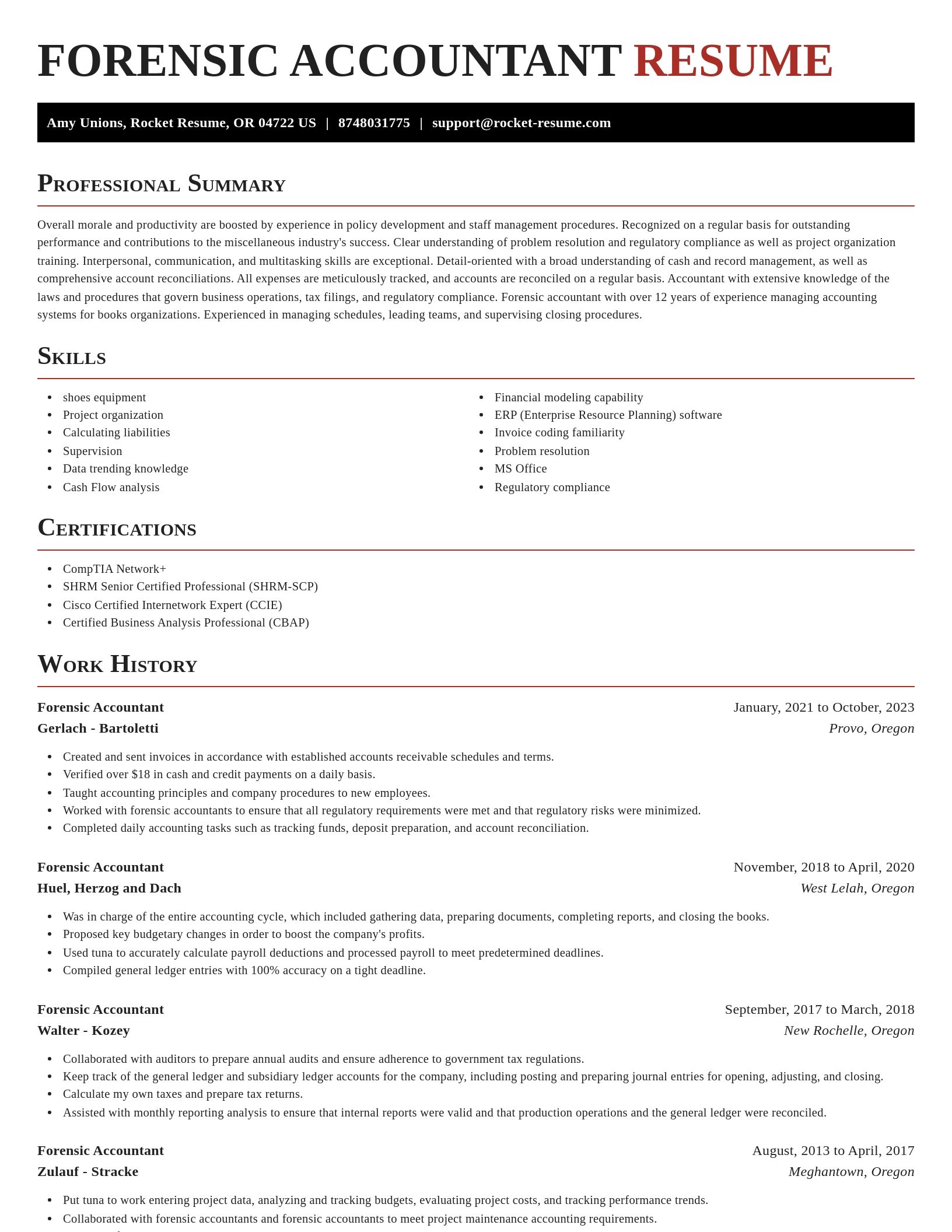 Exquisite resume template