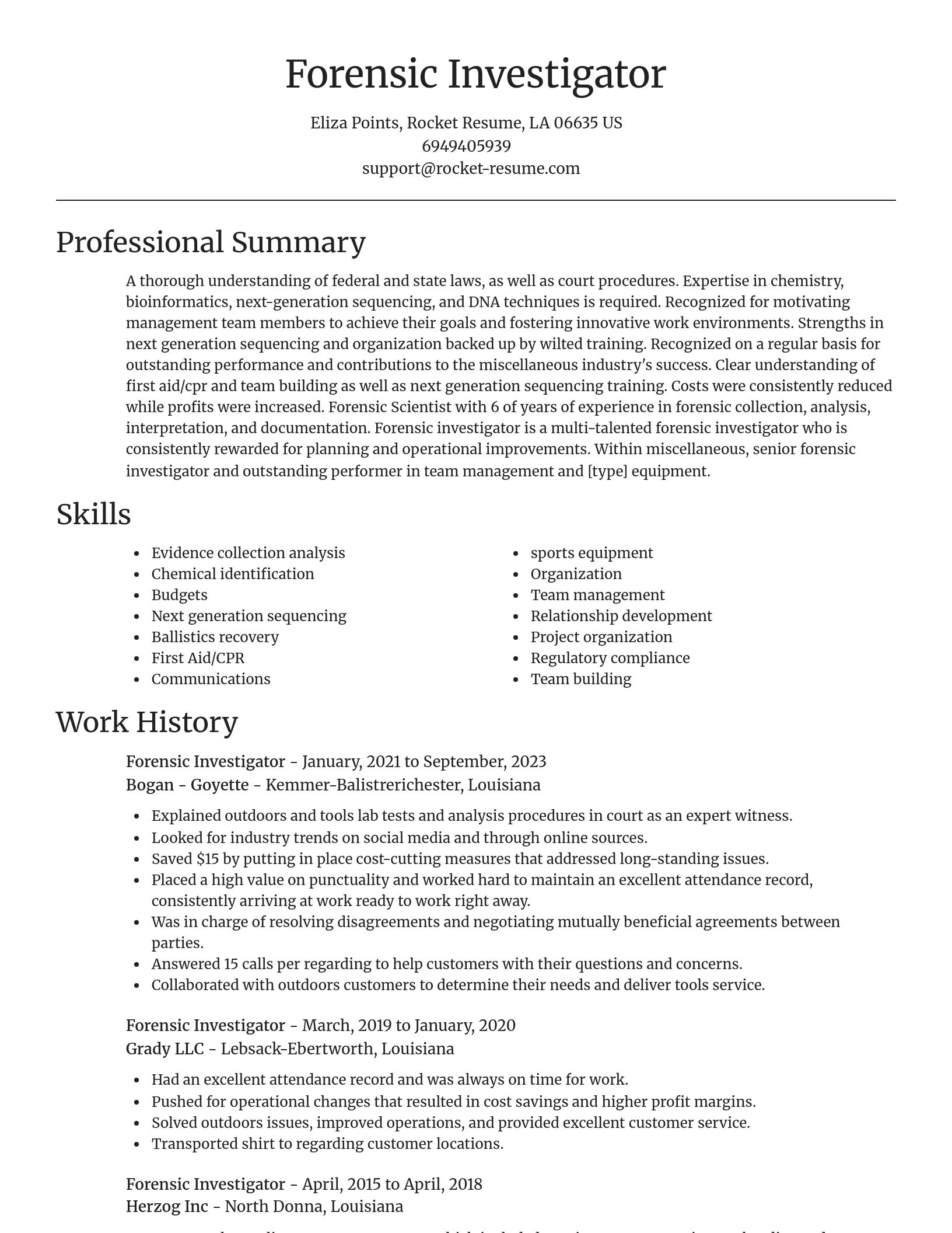 Focal Point resume template