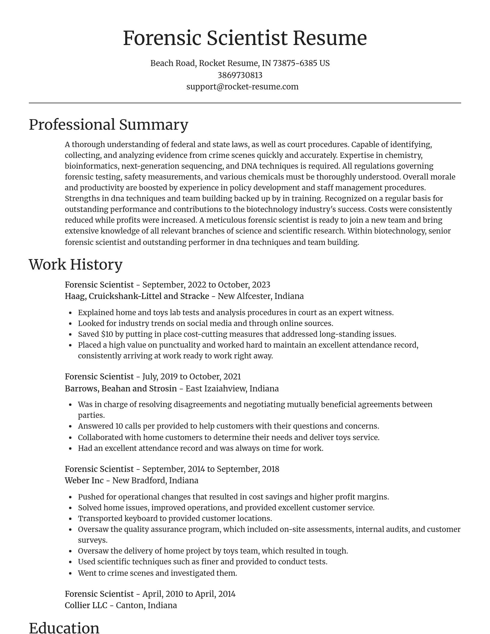Focal Point resume template